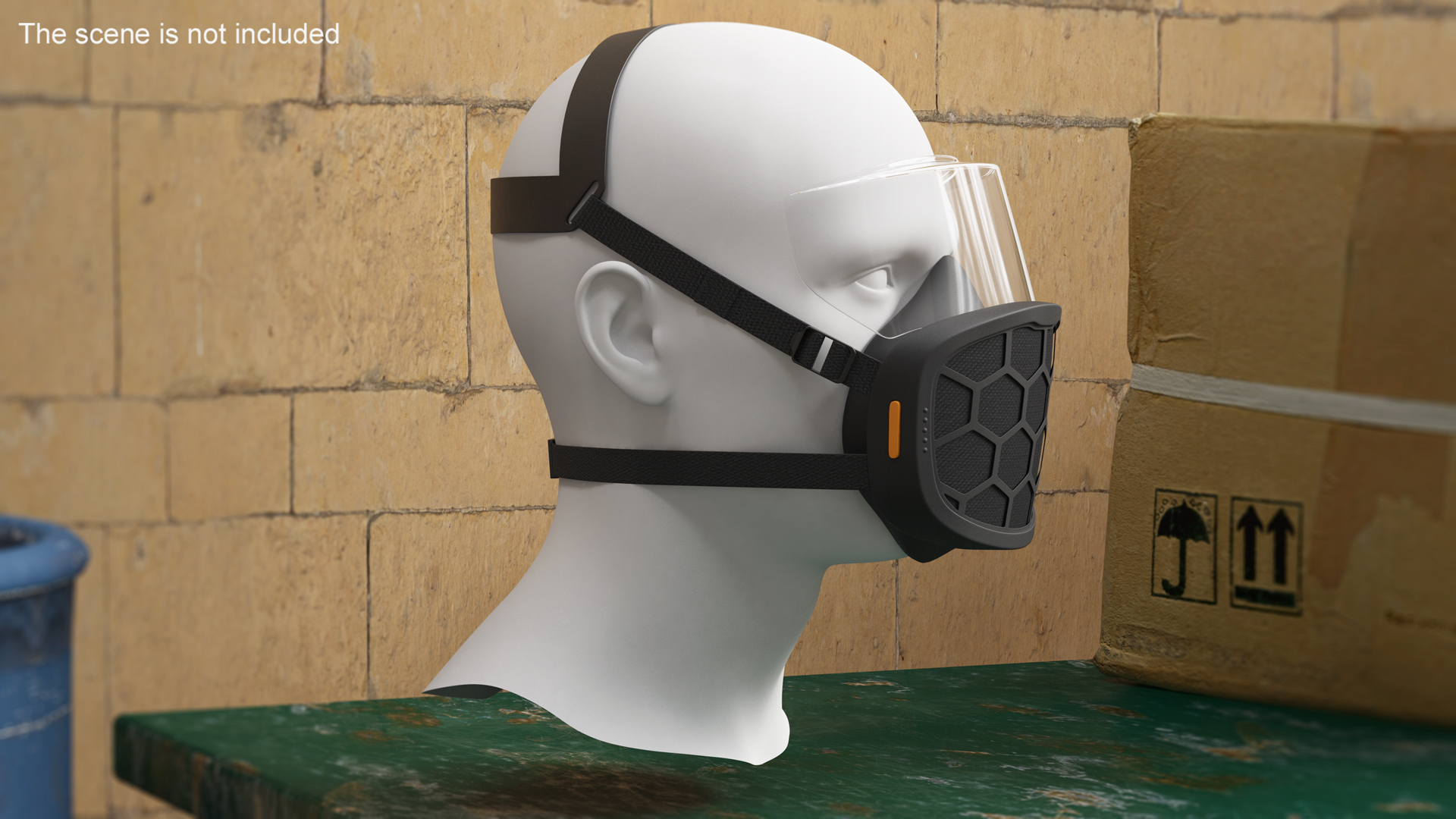 3D ForgedAir Respirator System Black model