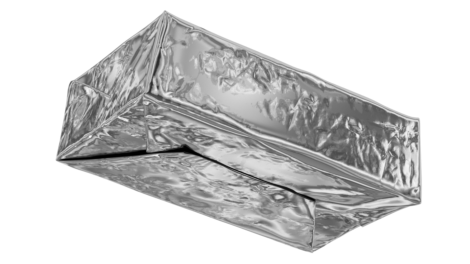 Butter Block in Metallic Foil 3D model