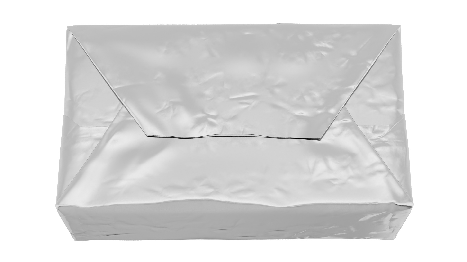 Butter Block in Metallic Foil 3D model
