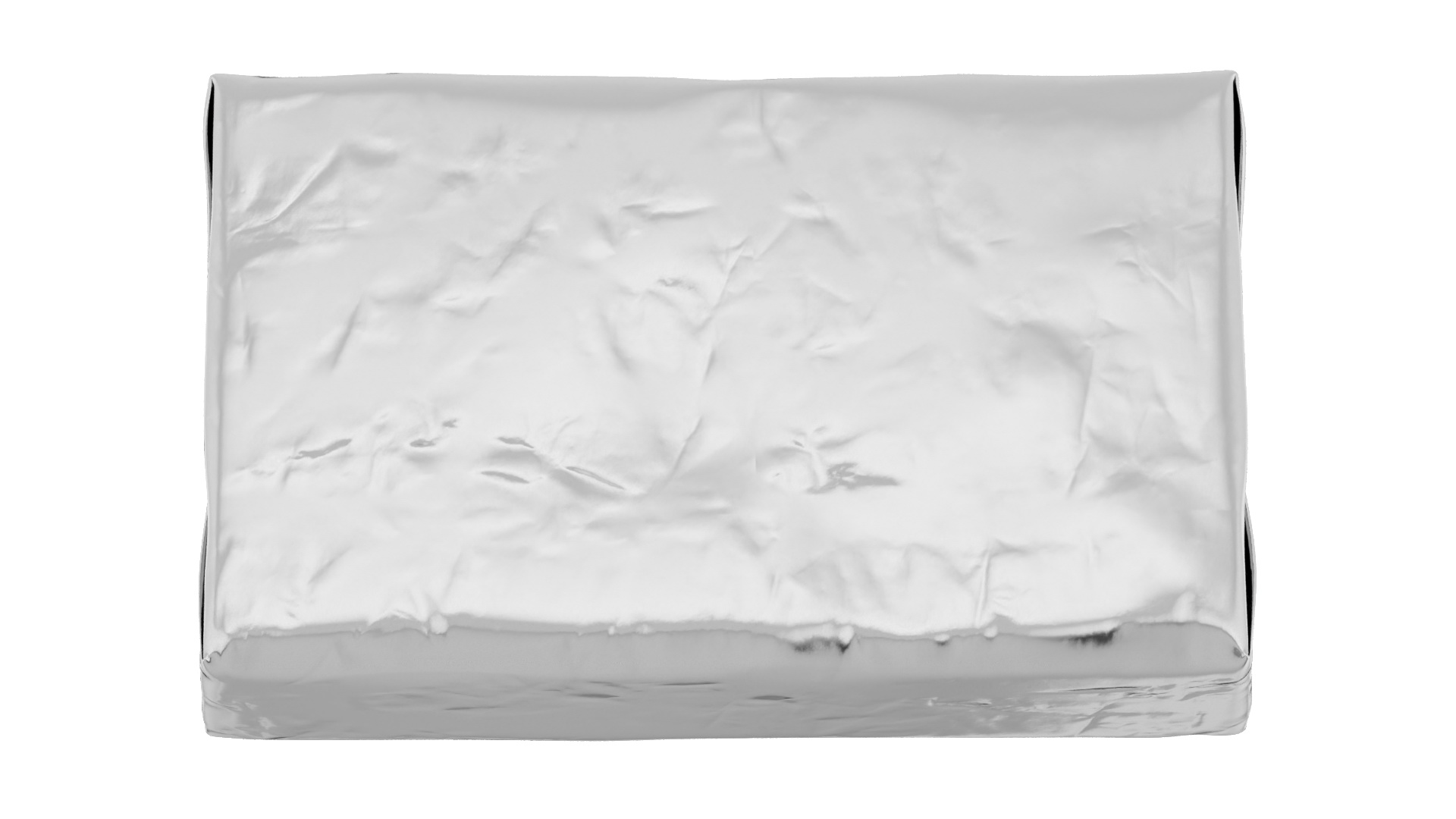 Butter Block in Metallic Foil 3D model