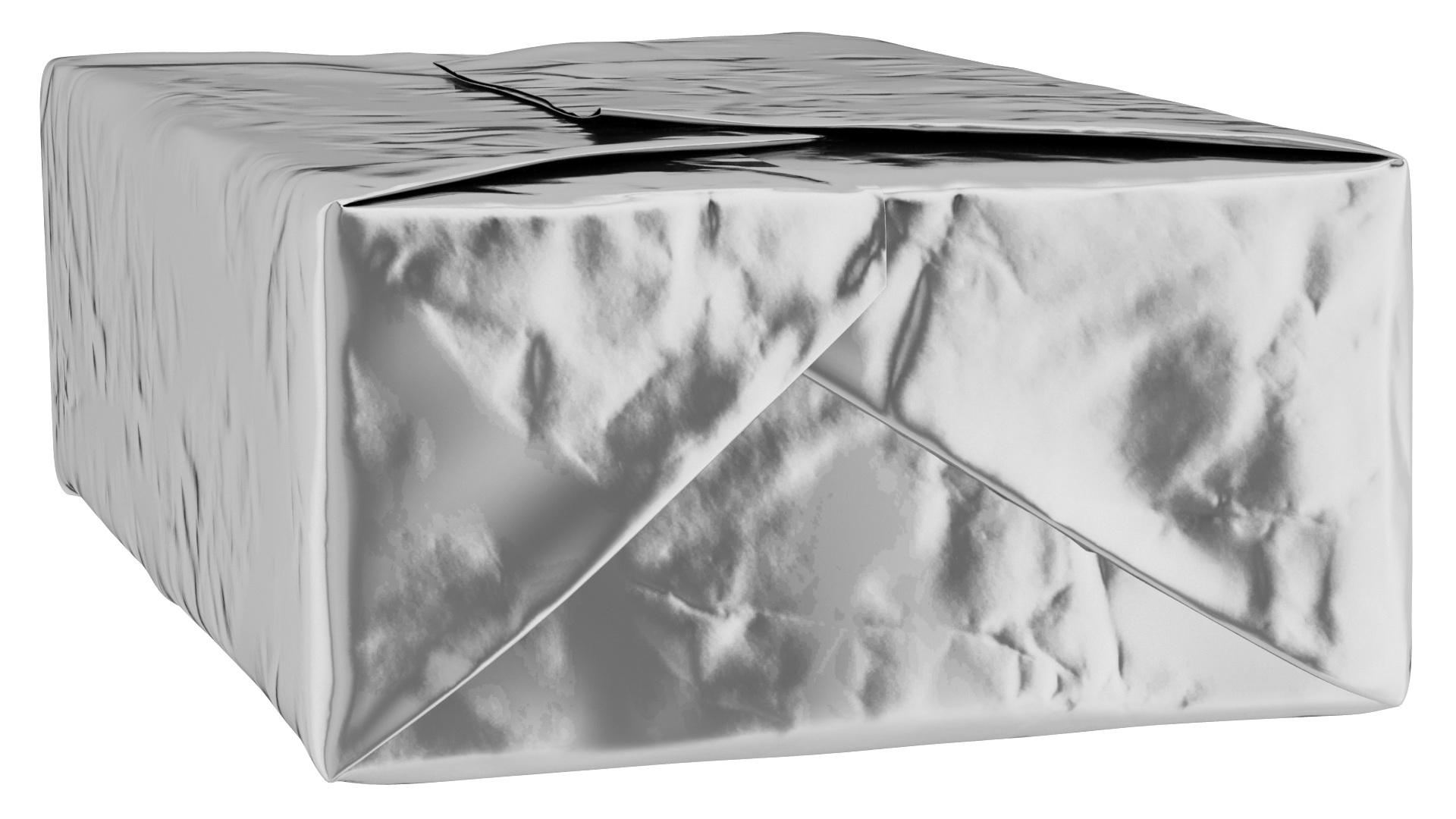 Butter Block in Metallic Foil 3D model