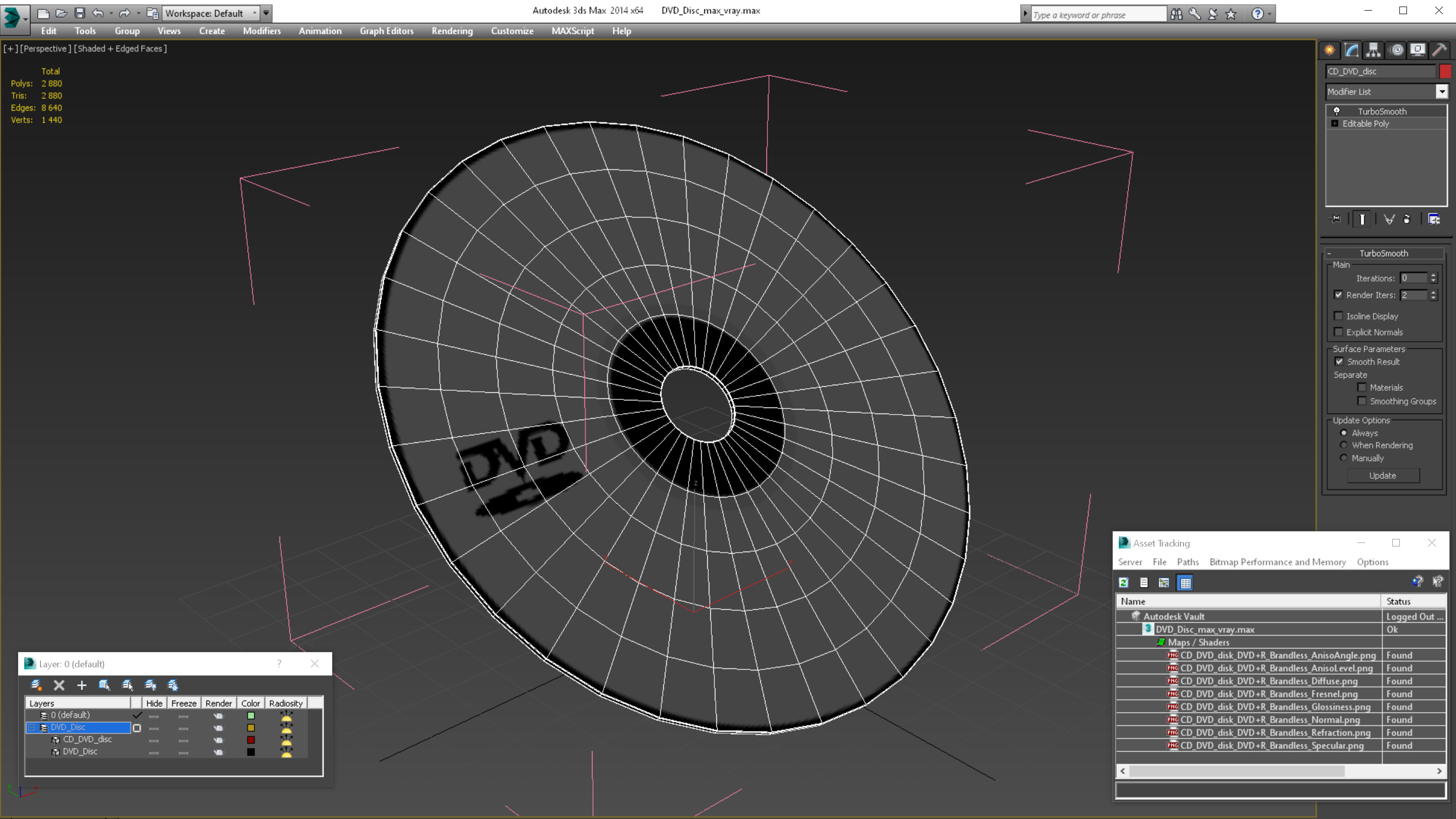 3D model DVD Disc