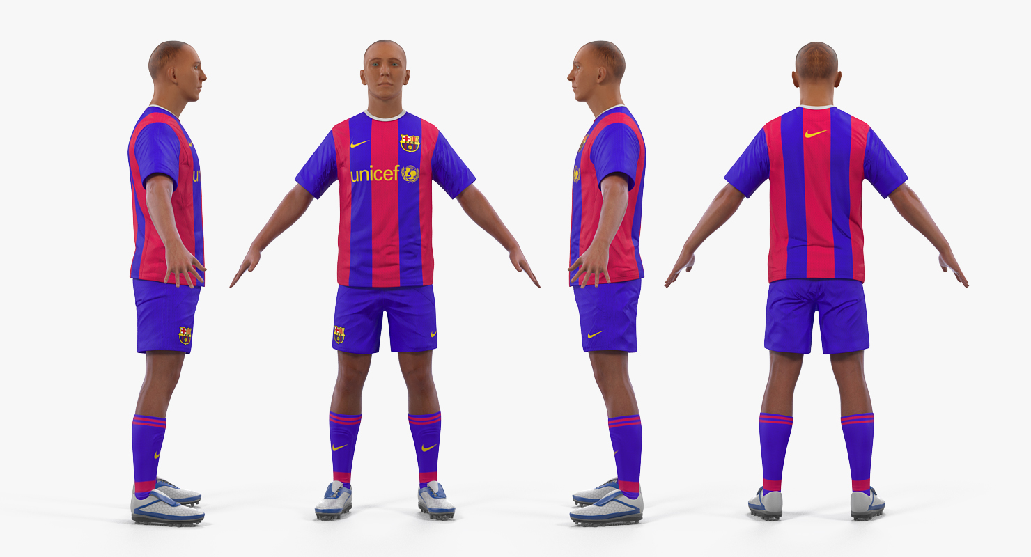 3D model Soccer or Football Player Barcelona
