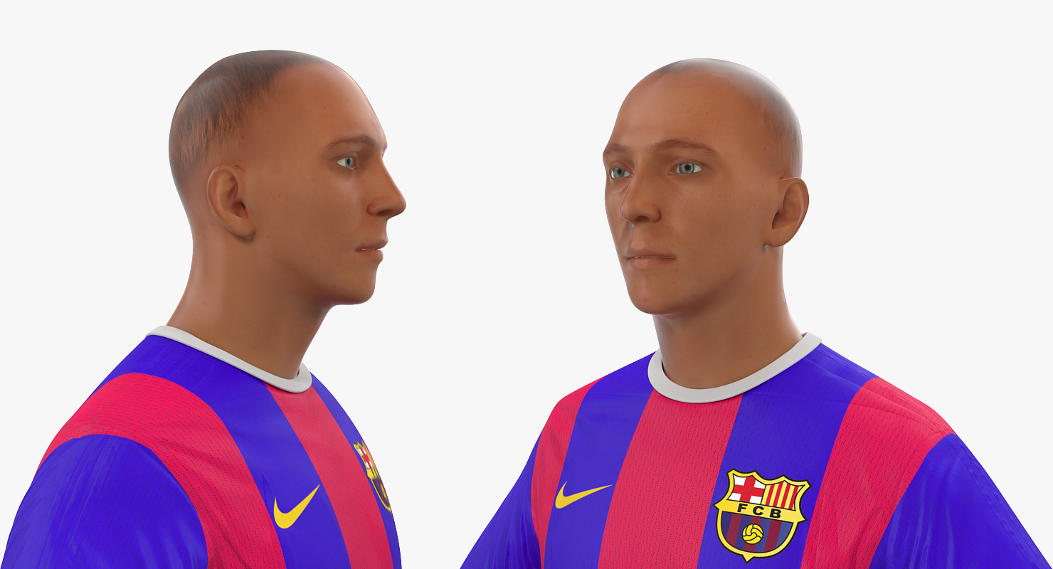3D model Soccer or Football Player Barcelona