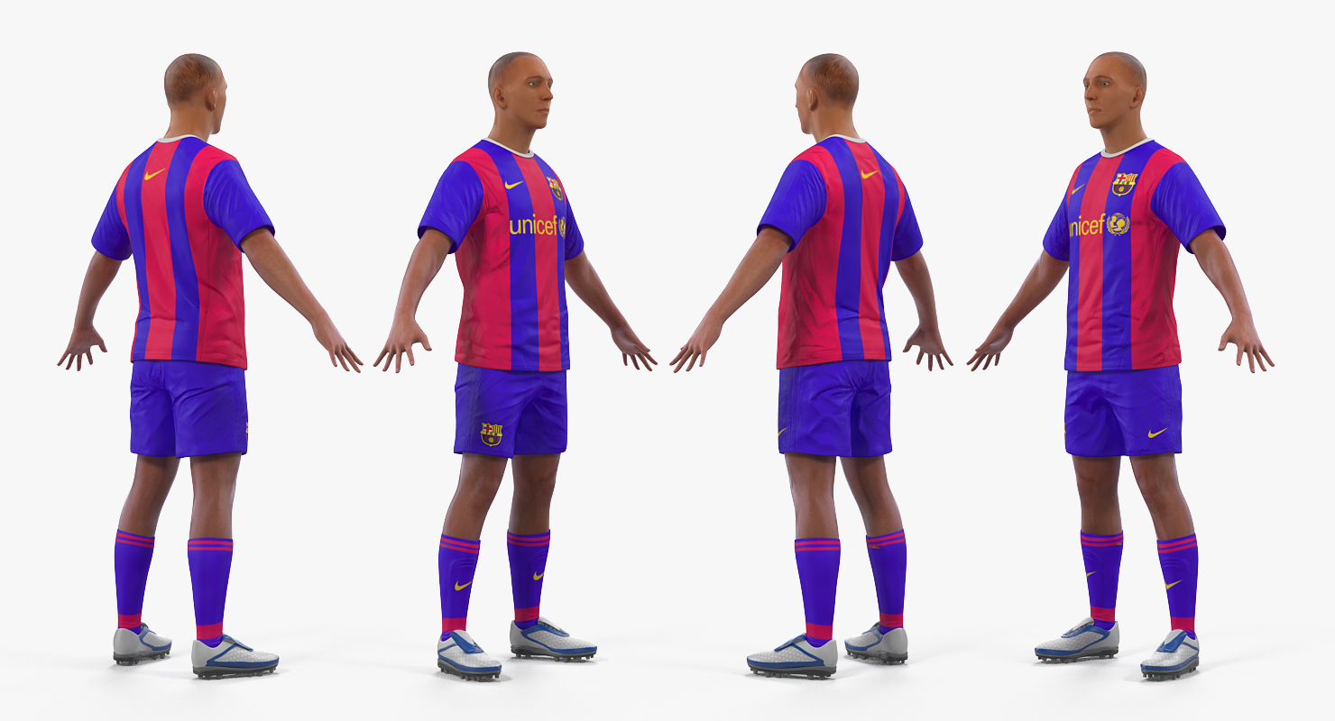 3D model Soccer or Football Player Barcelona