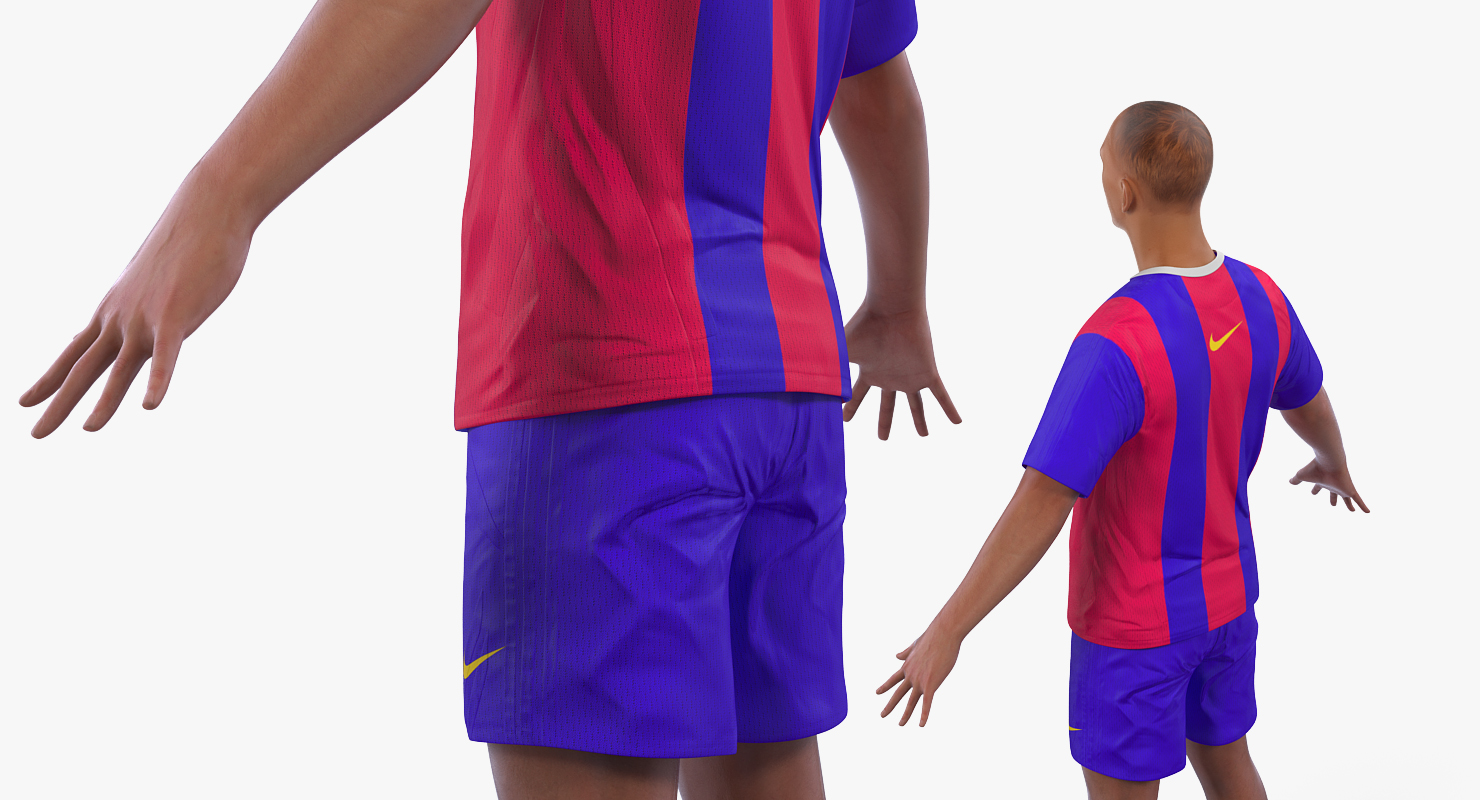 3D model Soccer or Football Player Barcelona