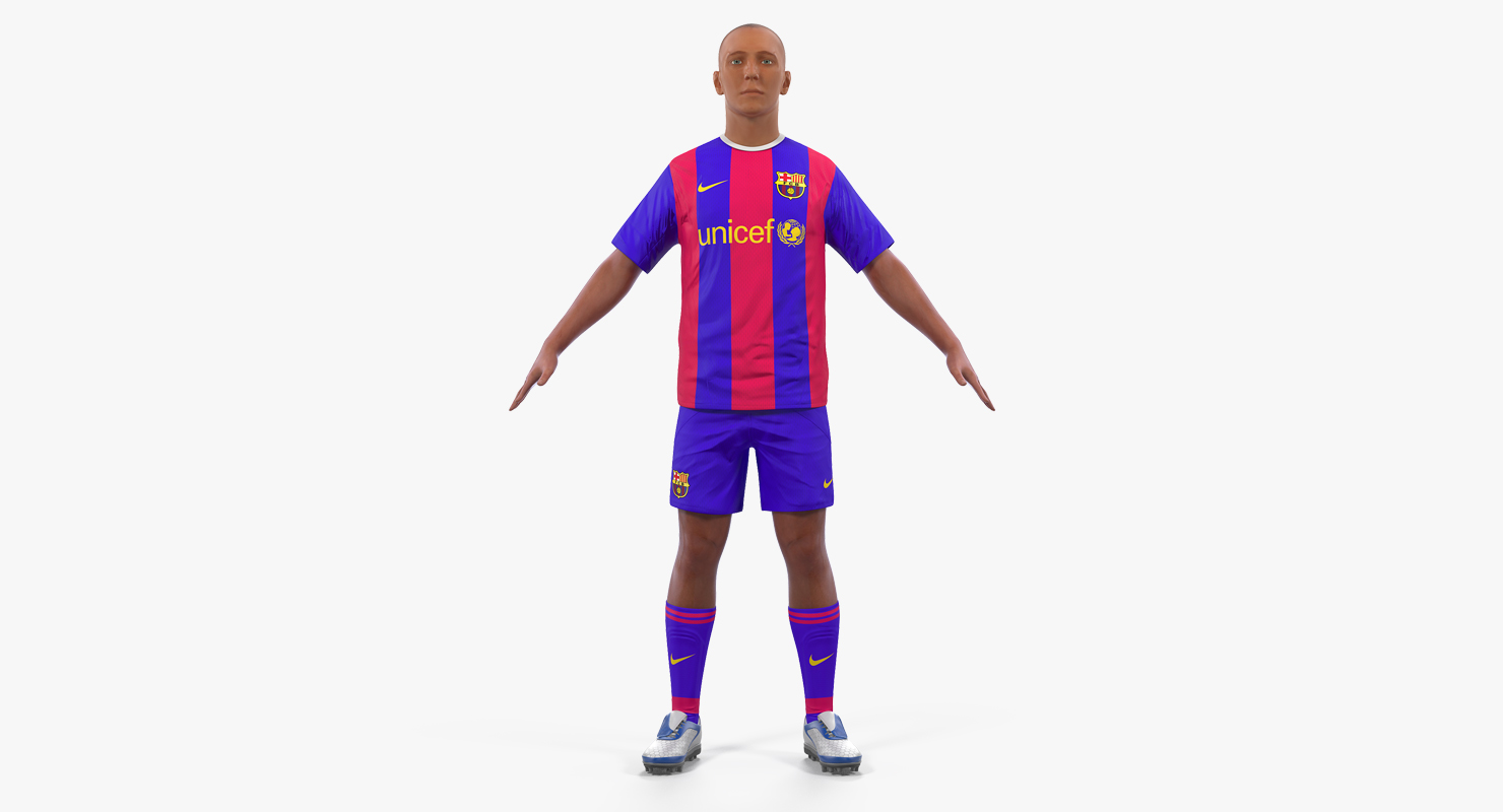 3D model Soccer or Football Player Barcelona