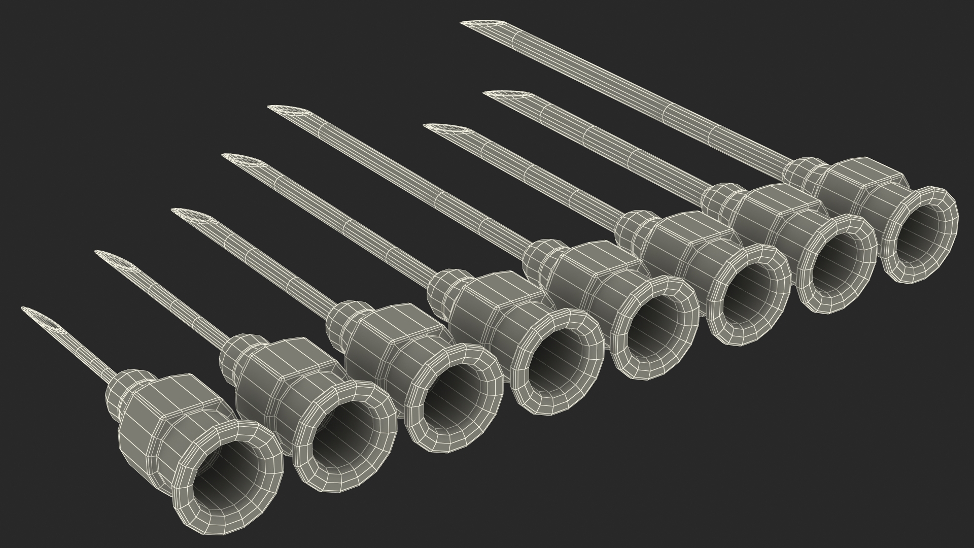 3D Veterinary Needles model