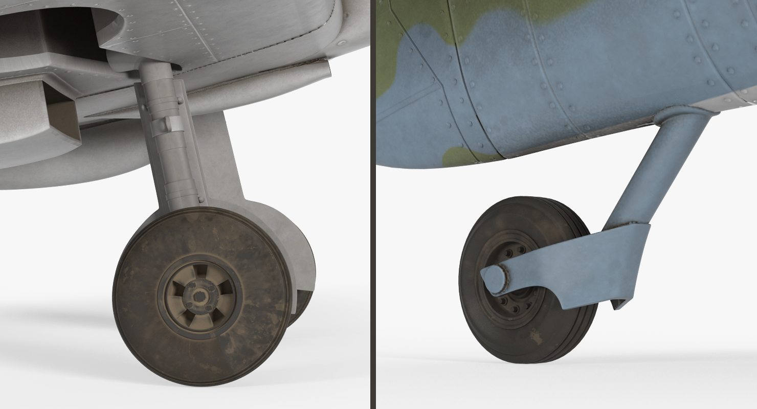 British WWII Fighter Aircraft Supermarine Spitfire Rigged 3D