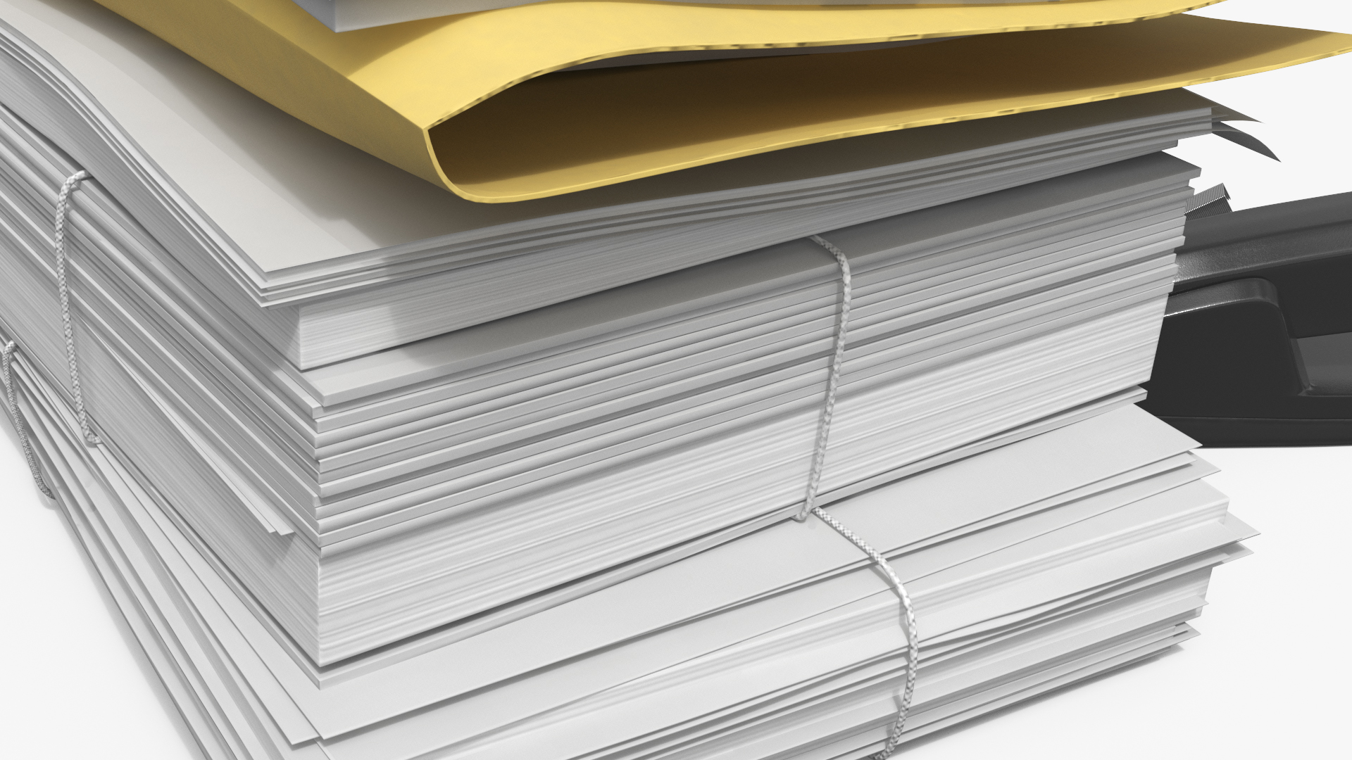 Office Stapler with Document Stack Black, view 7