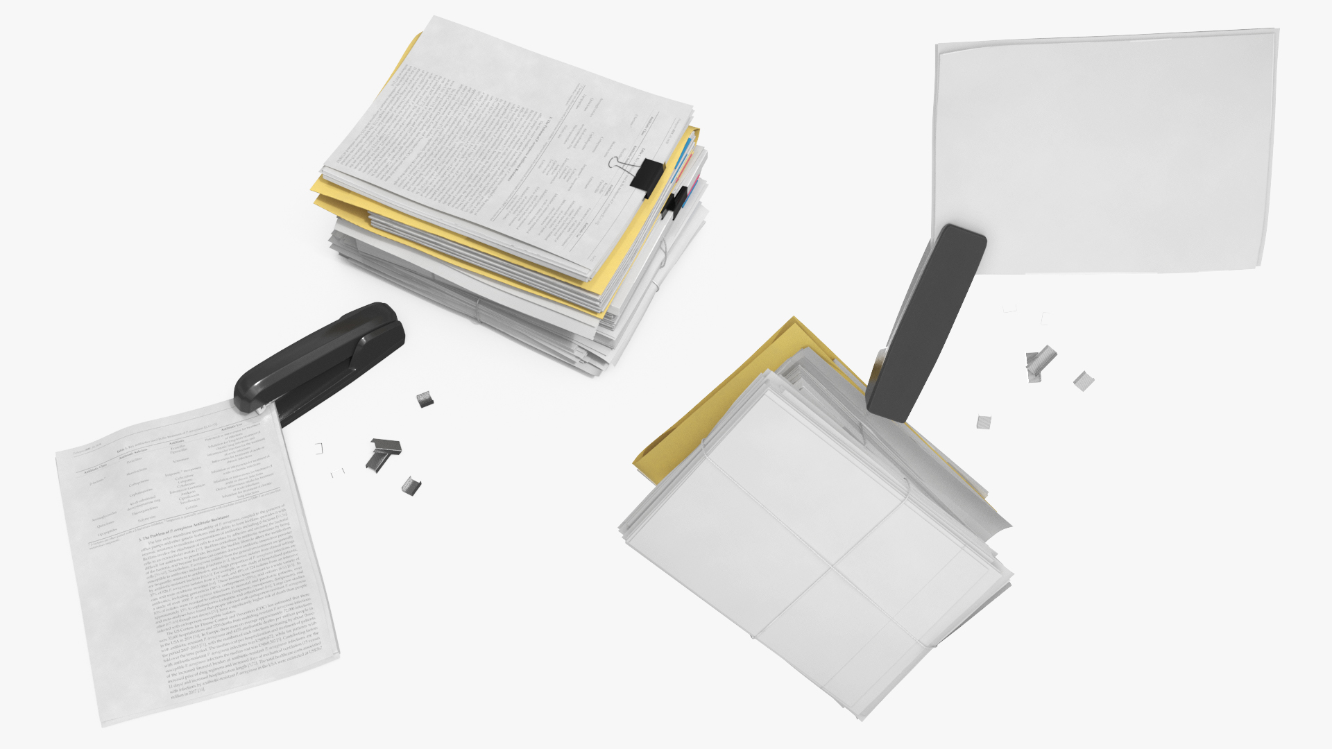 Office Stapler with Document Stack Black, view 11
