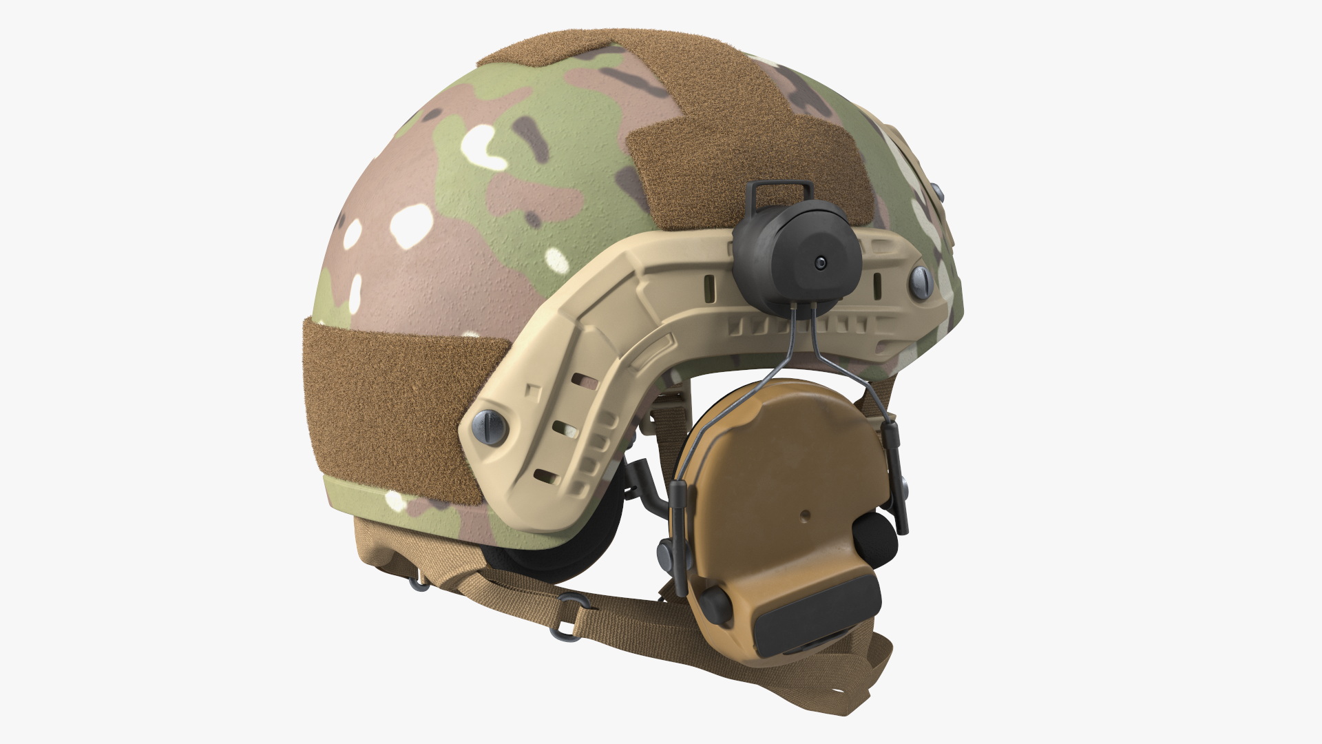 Fully Equipped Military Soldier in Green Camo Walking Fur 3D