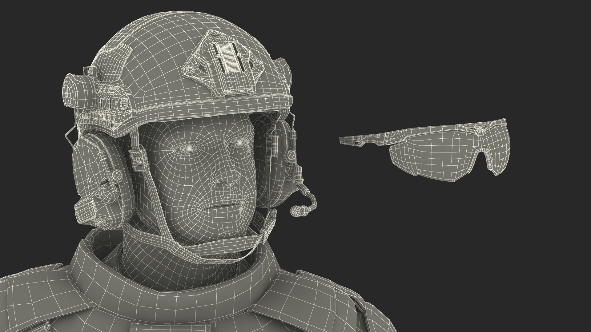 Fully Equipped Military Soldier in Green Camo Walking Fur 3D