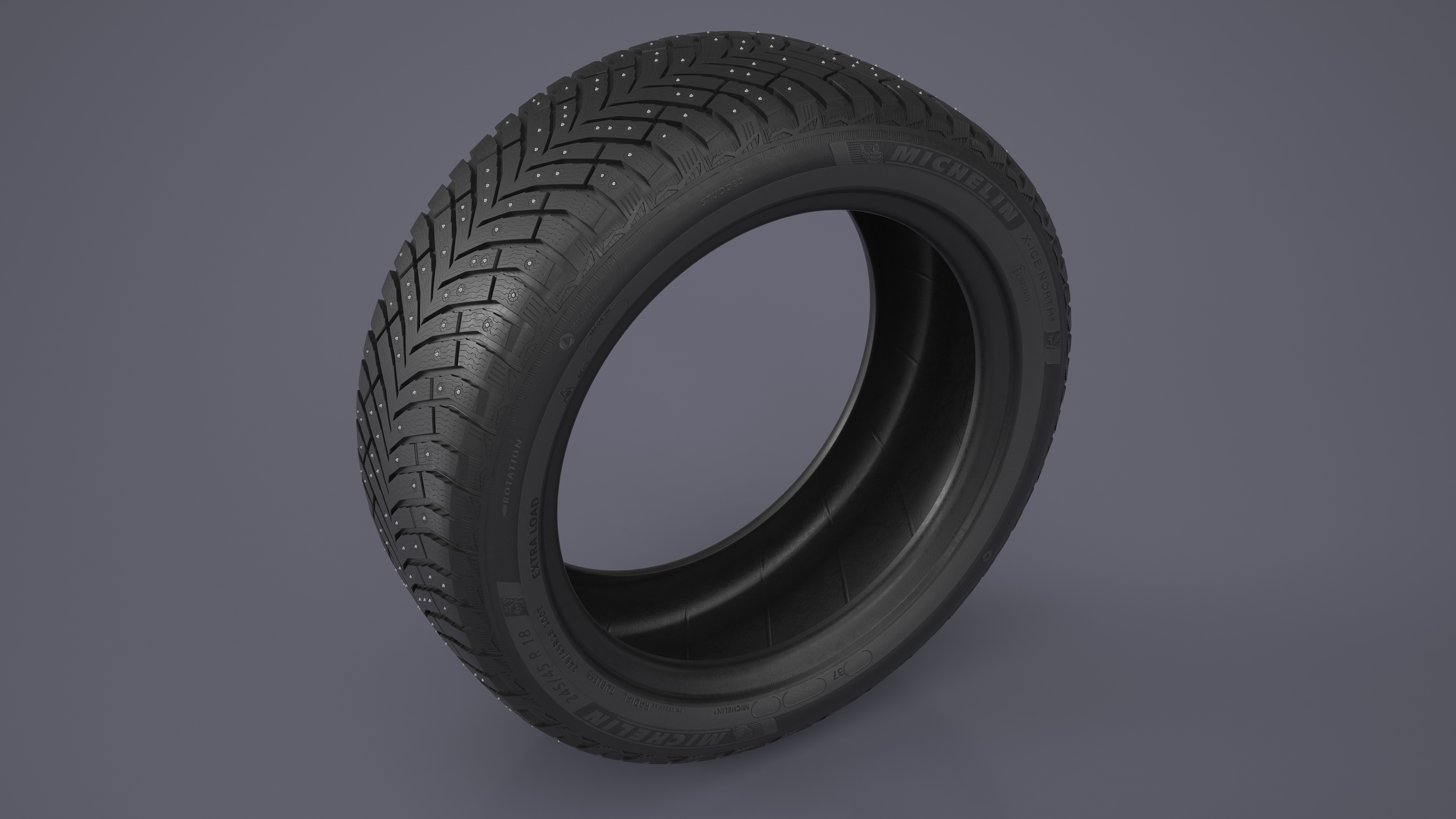 Michelin Winter Spikes-Tire 3D