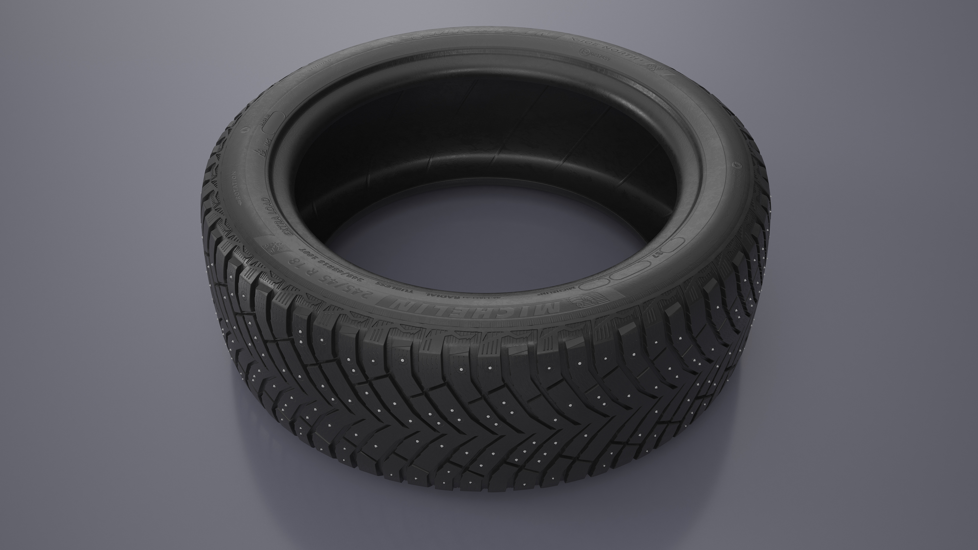 Michelin Winter Spikes-Tire 3D