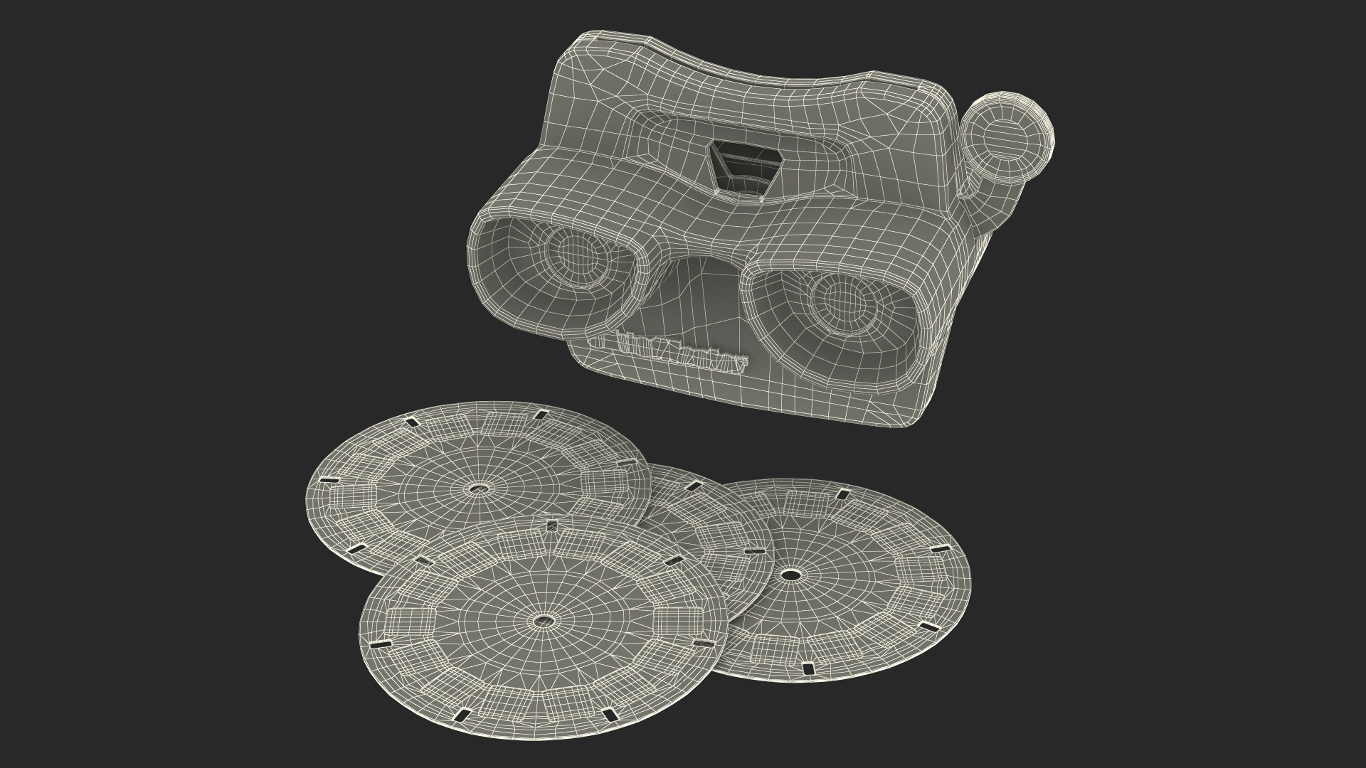 3D model Vintage View-Master with Reels