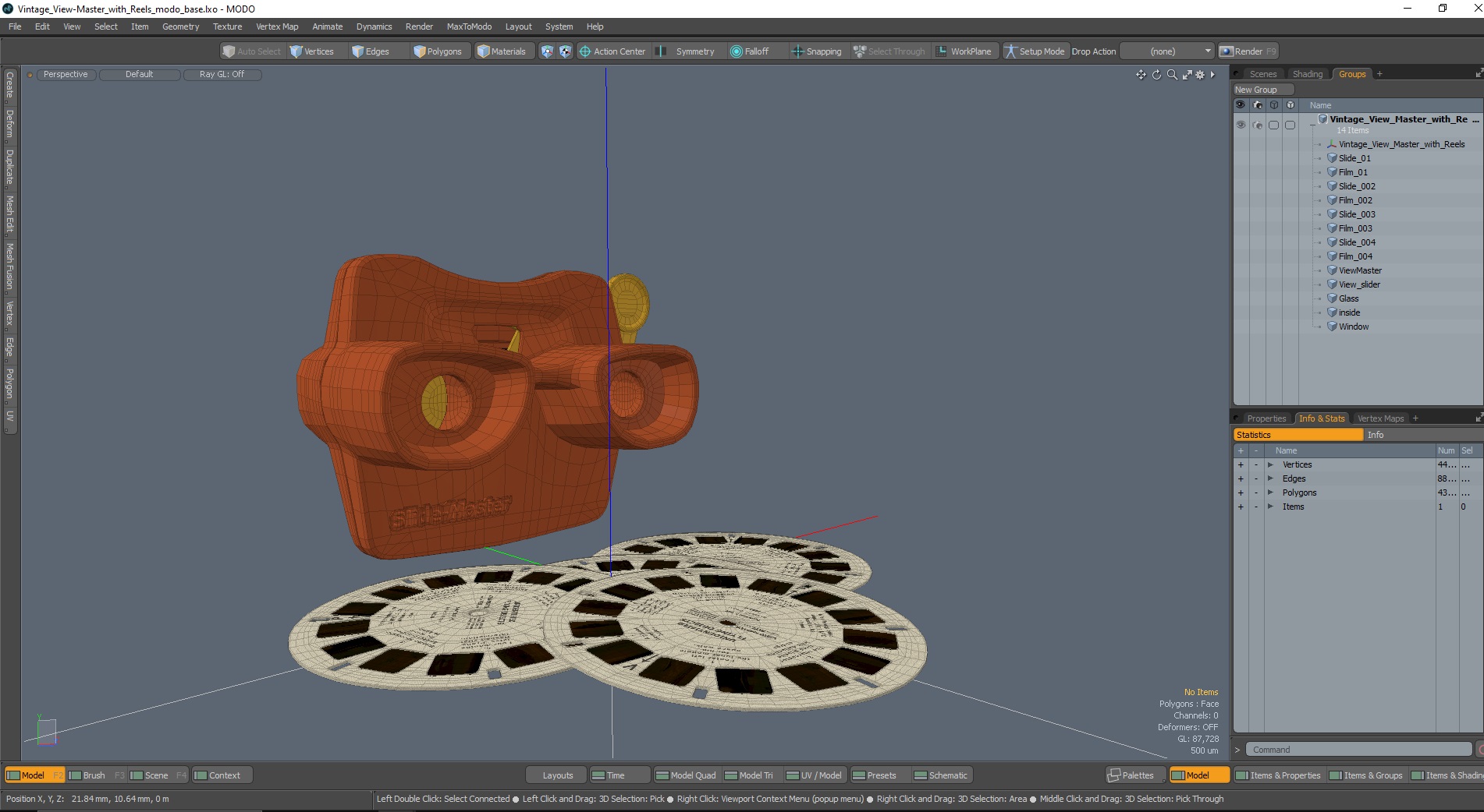 3D model Vintage View-Master with Reels