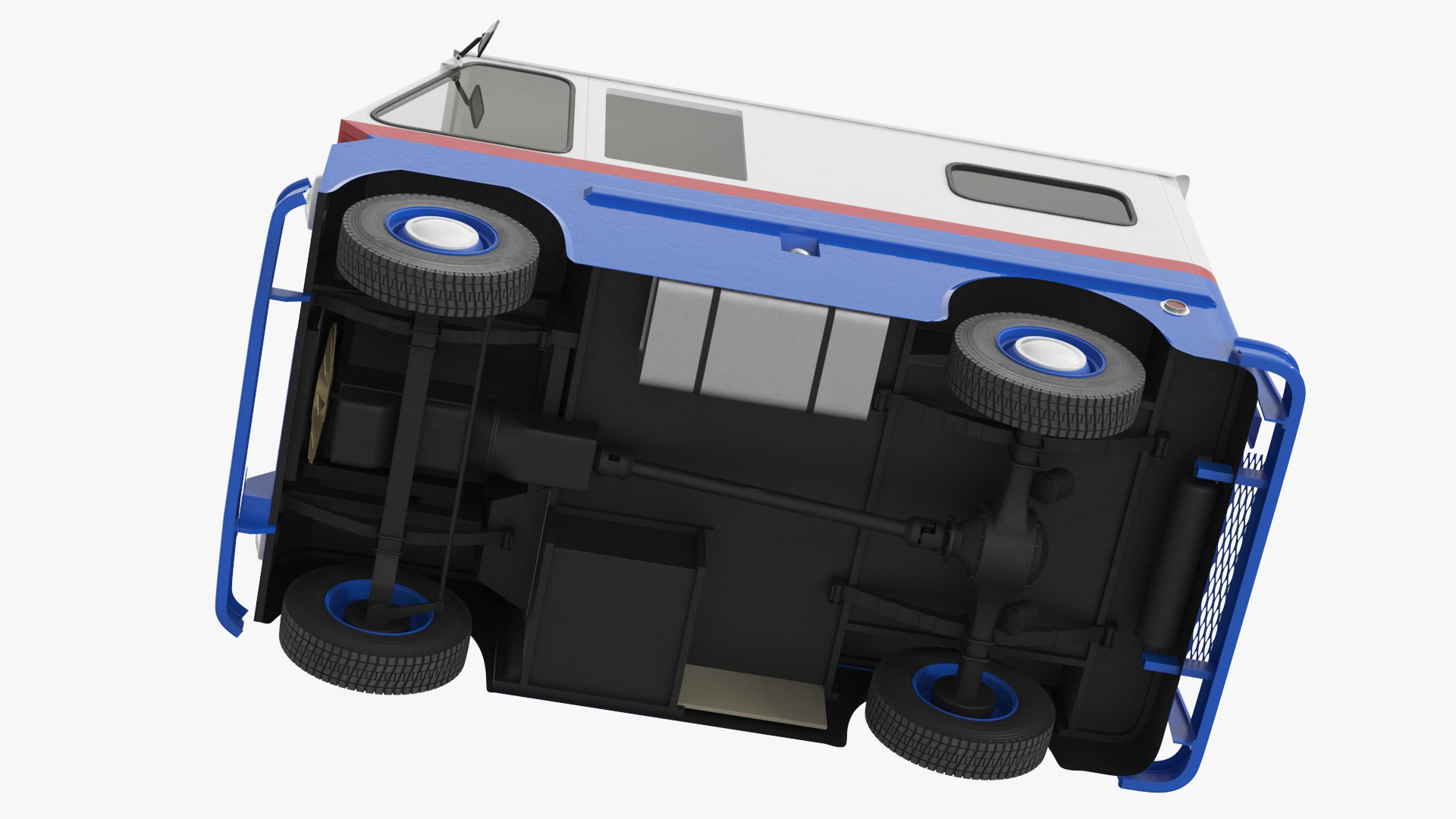 3D model 1963 Studebaker ZIP Van Rigged