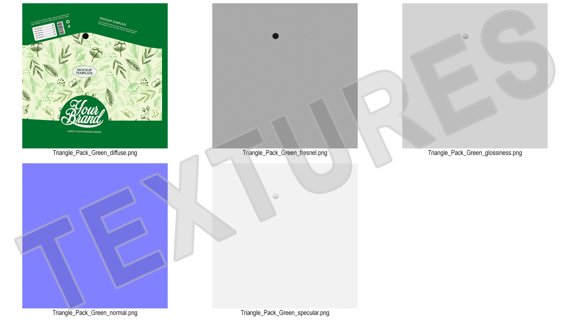 Triangle Aseptic Package Mockup Green 3D