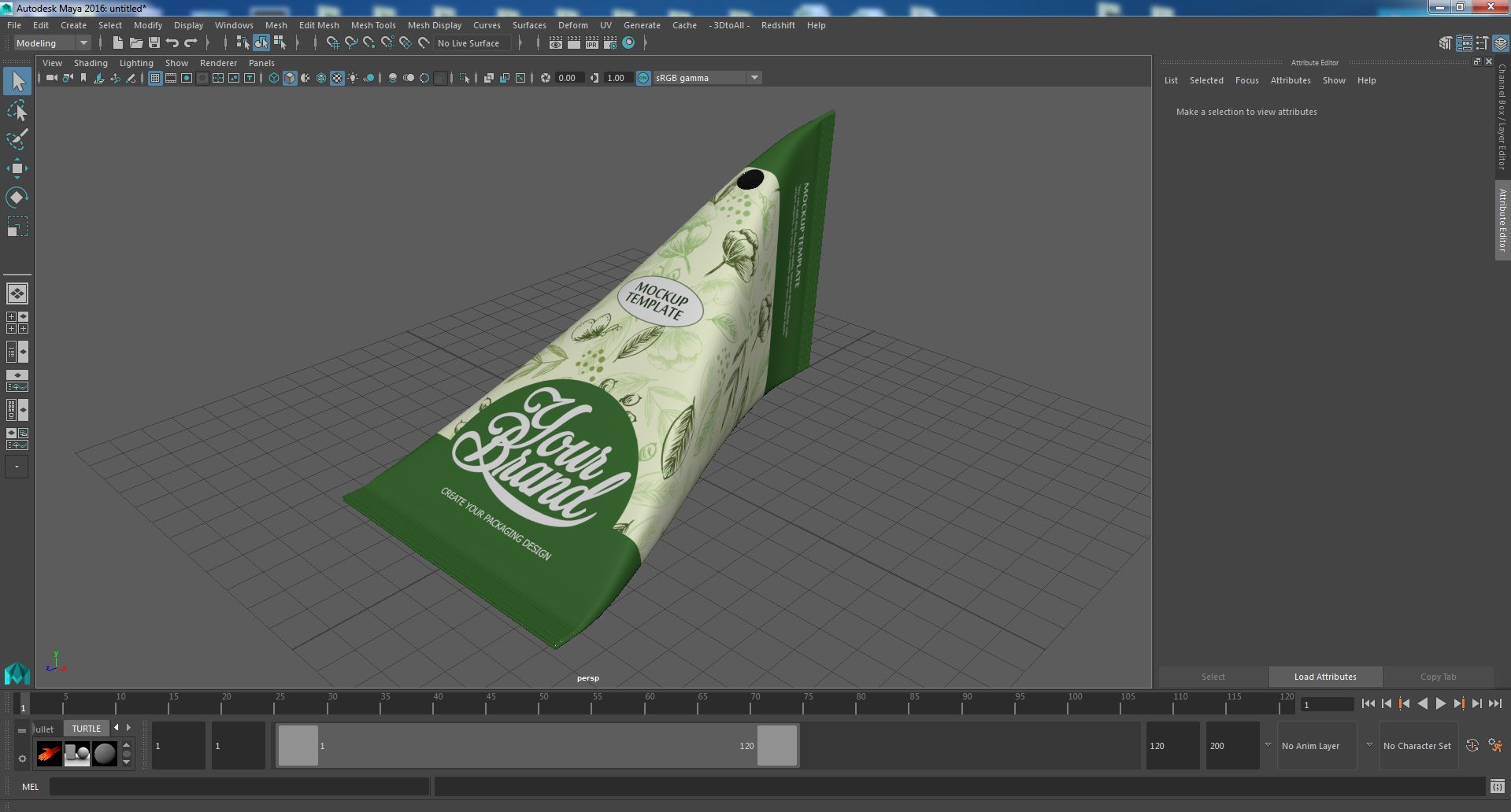 Triangle Aseptic Package Mockup Green 3D