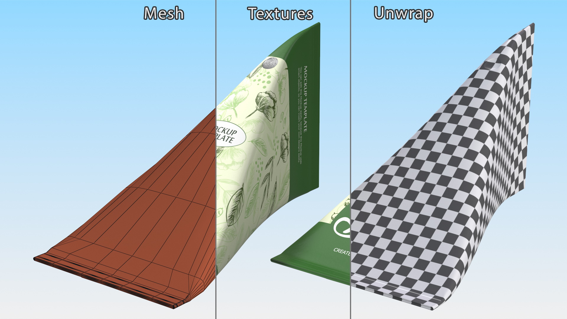 Triangle Aseptic Package Mockup Green 3D