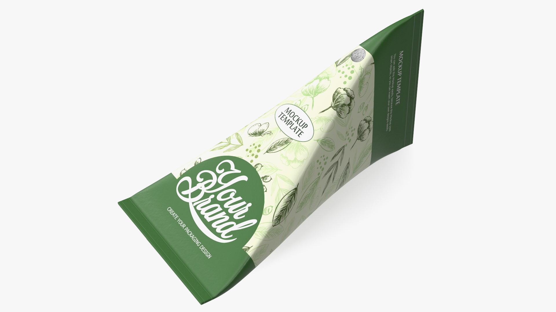 Triangle Aseptic Package Mockup Green 3D