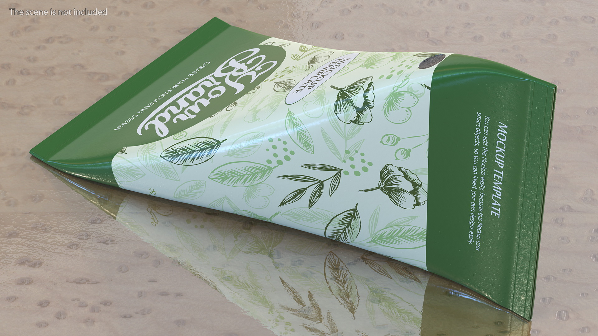 Triangle Aseptic Package Mockup Green 3D