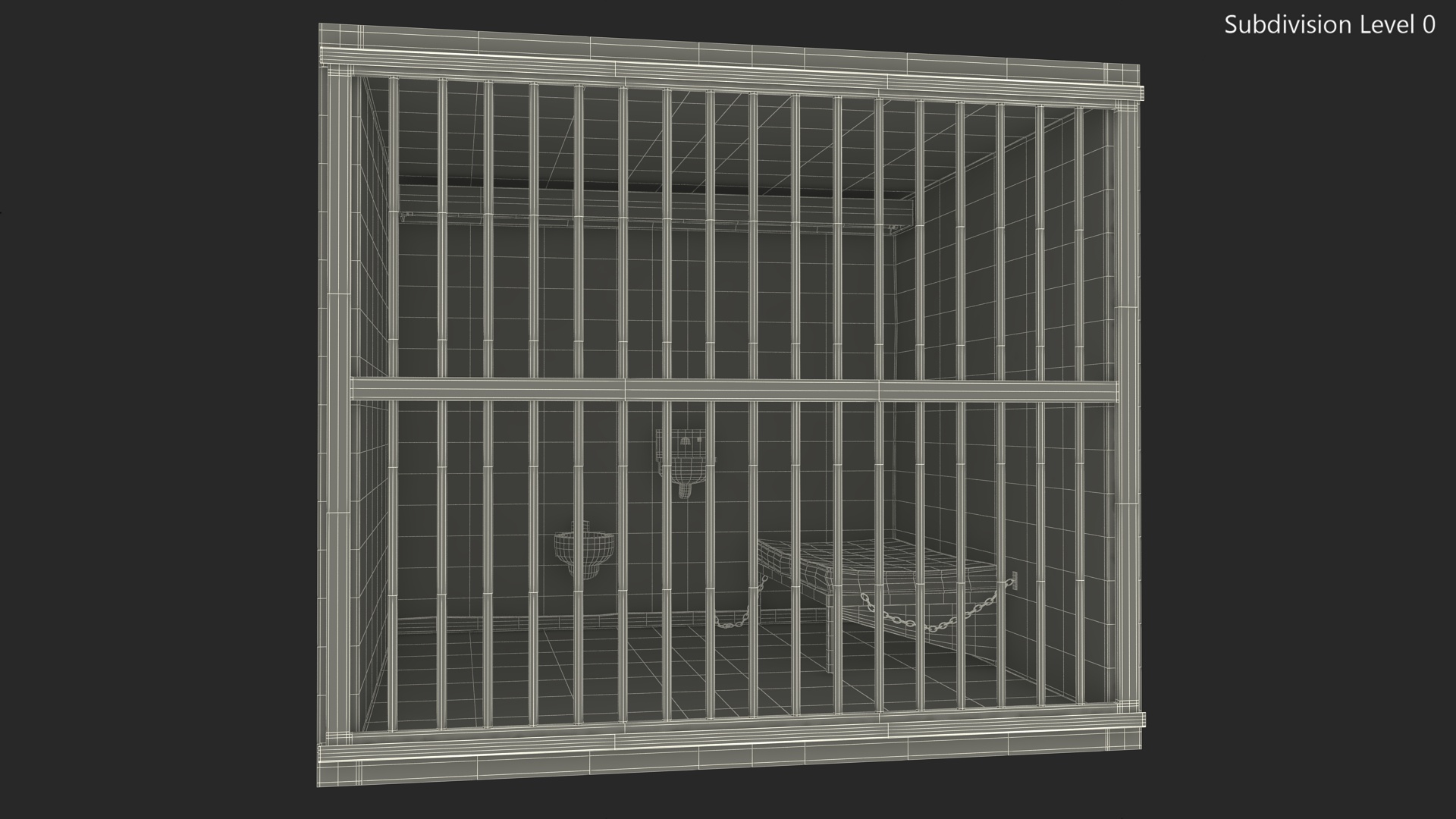 3D Single Prison Cell model
