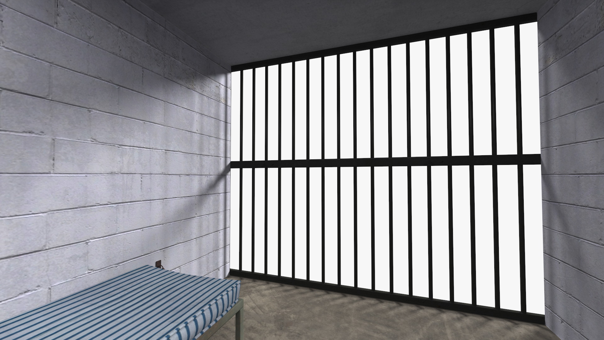 3D Single Prison Cell model
