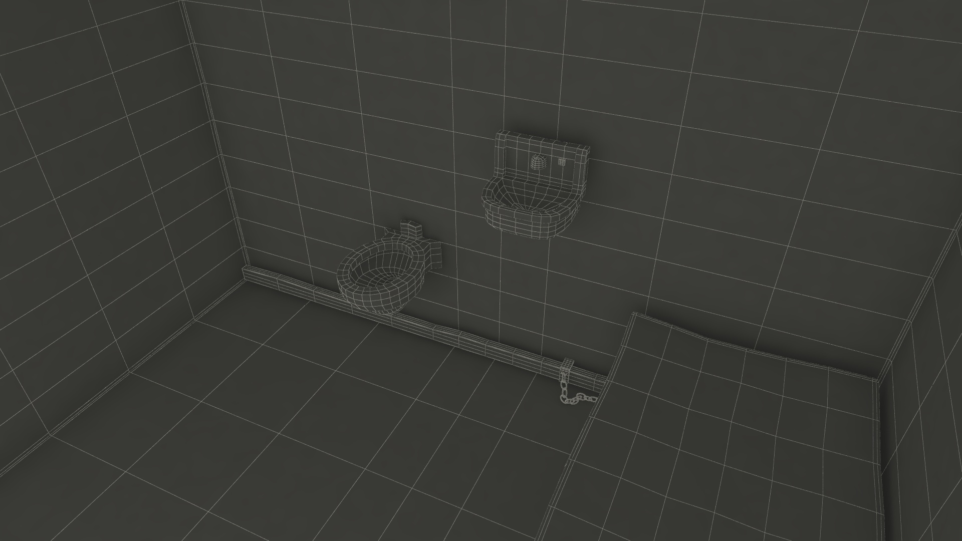 3D Single Prison Cell model