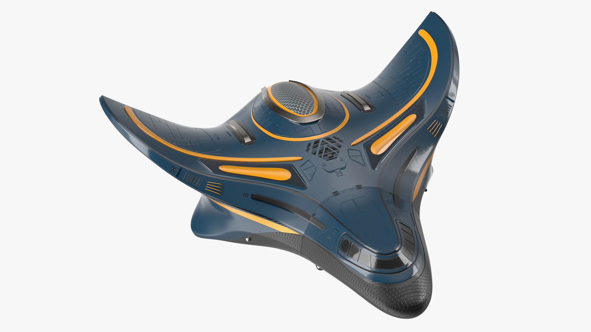 Shuttle Spacecraft Concept Dark Color 3D