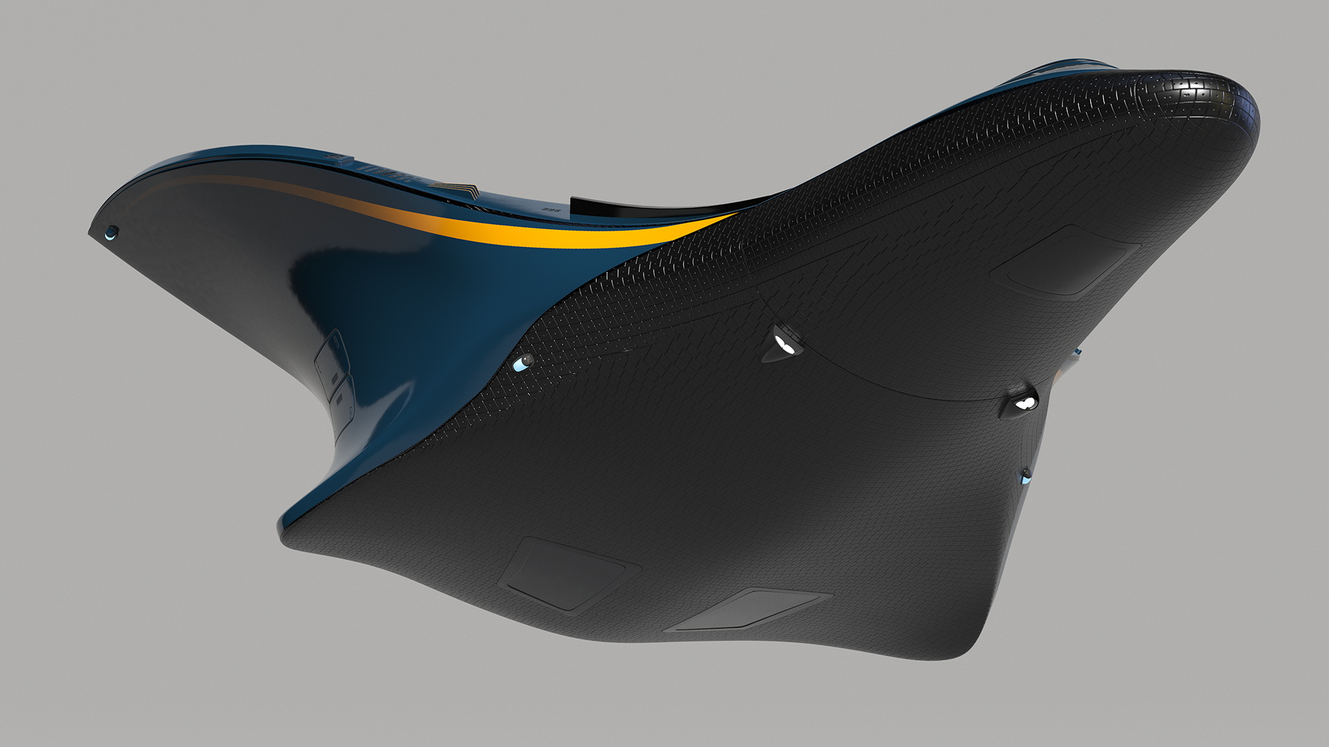 Shuttle Spacecraft Concept Dark Color 3D