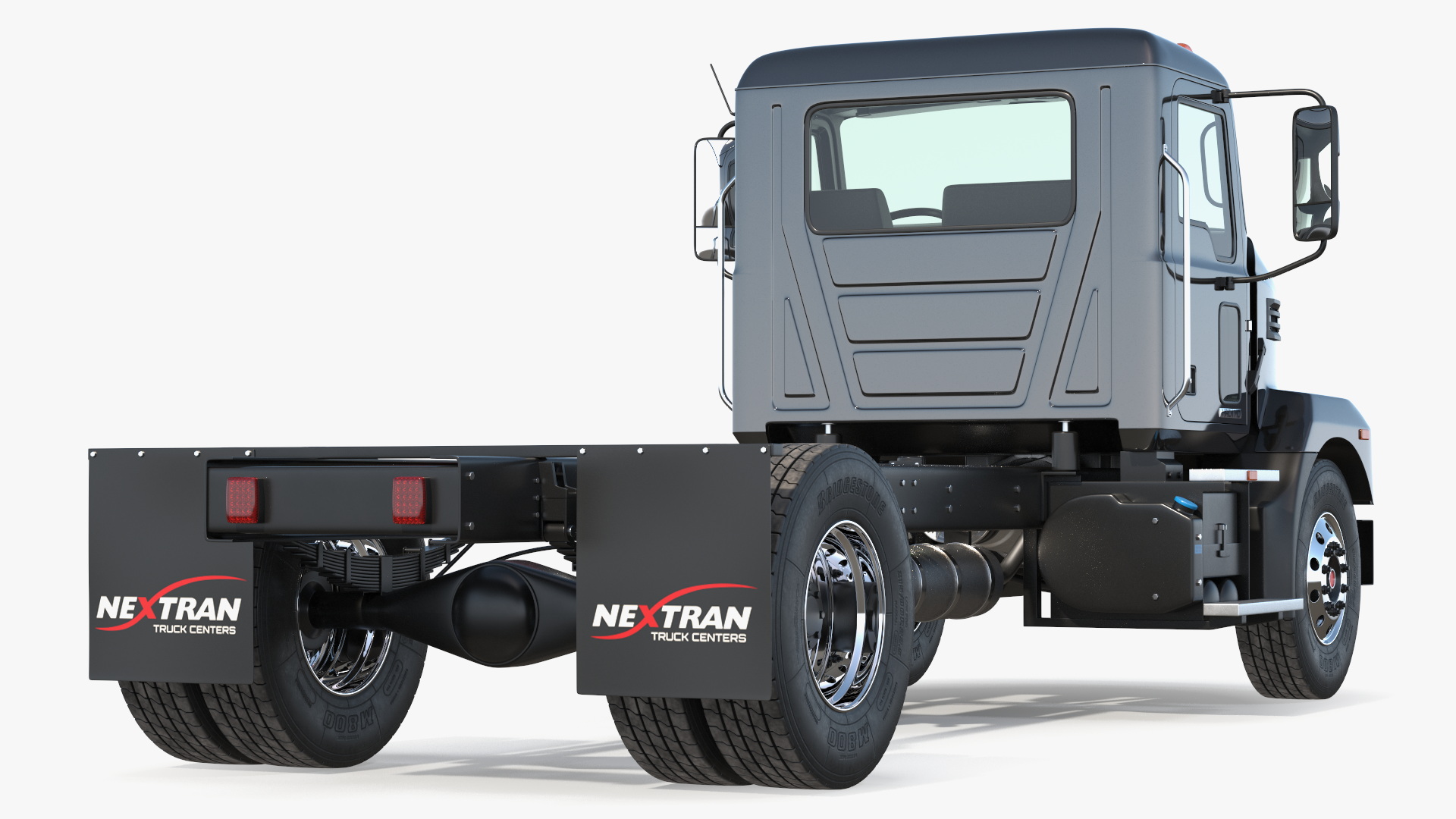Mack MD6 Medium-Duty Truck Rigged for Maya 3D
