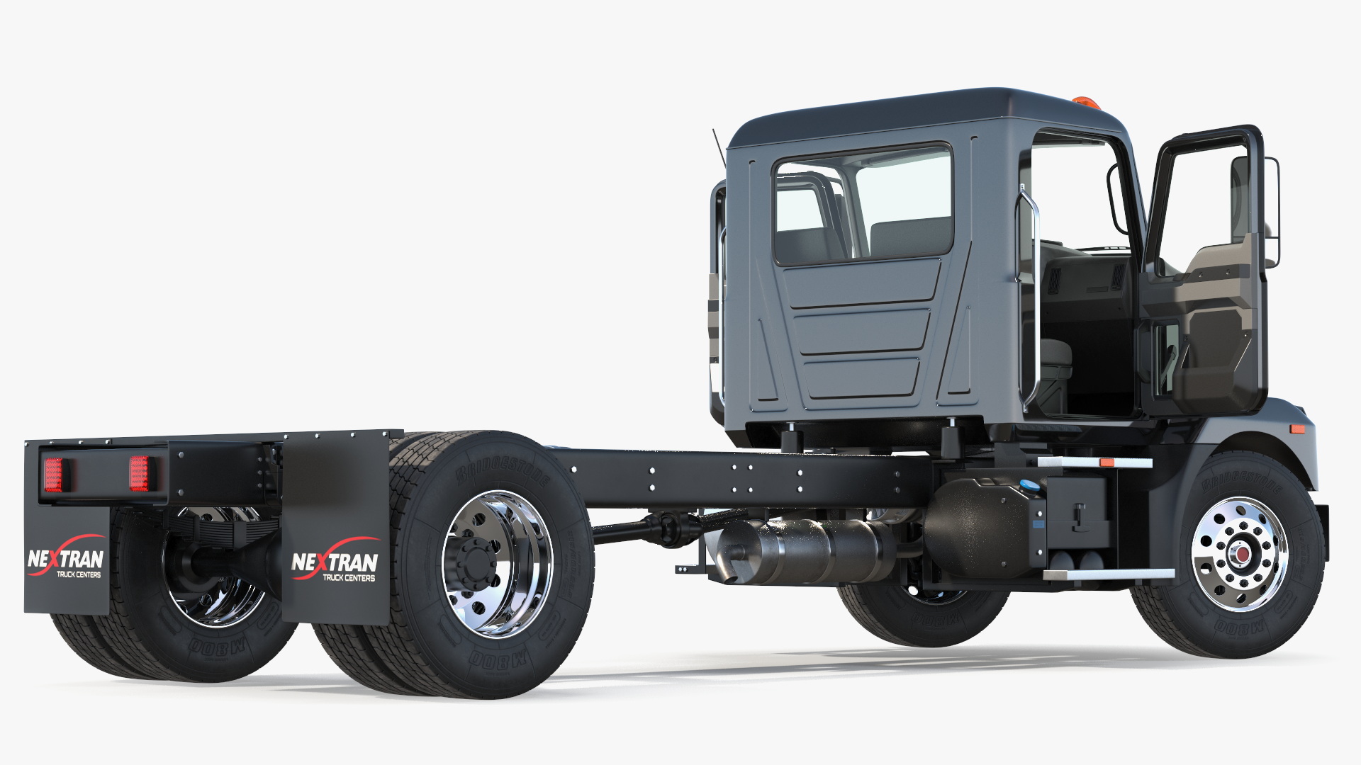 Mack MD6 Medium-Duty Truck Rigged for Maya 3D