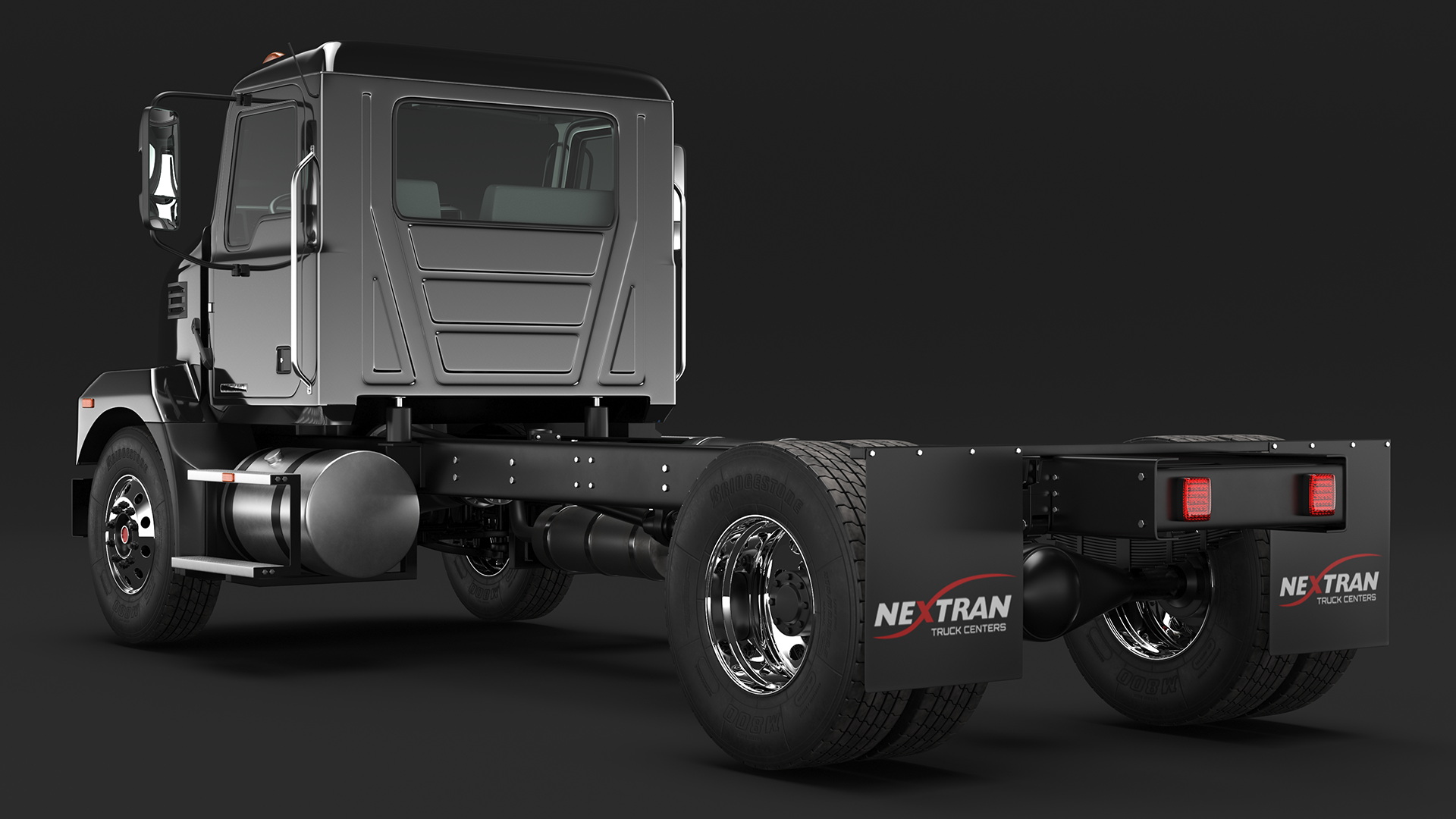 Mack MD6 Medium-Duty Truck Rigged for Maya 3D