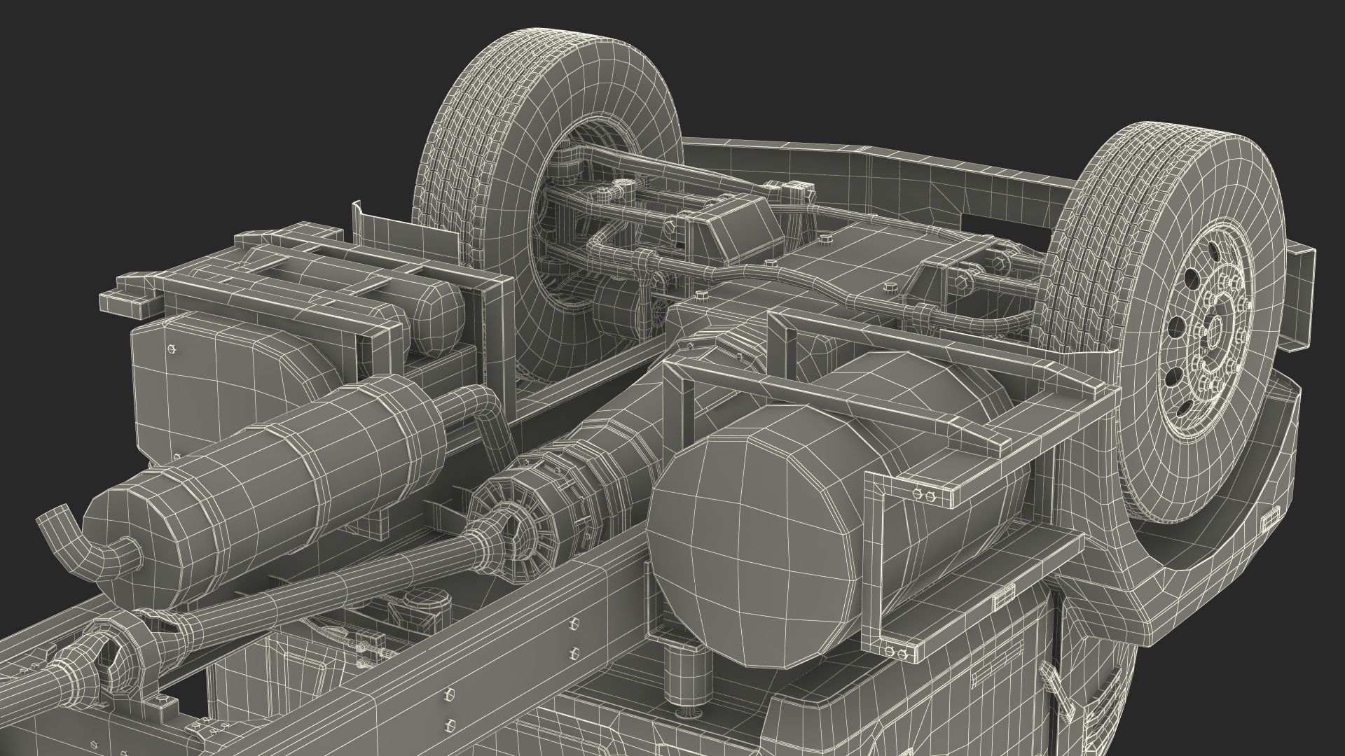 Mack MD6 Medium-Duty Truck Rigged for Maya 3D