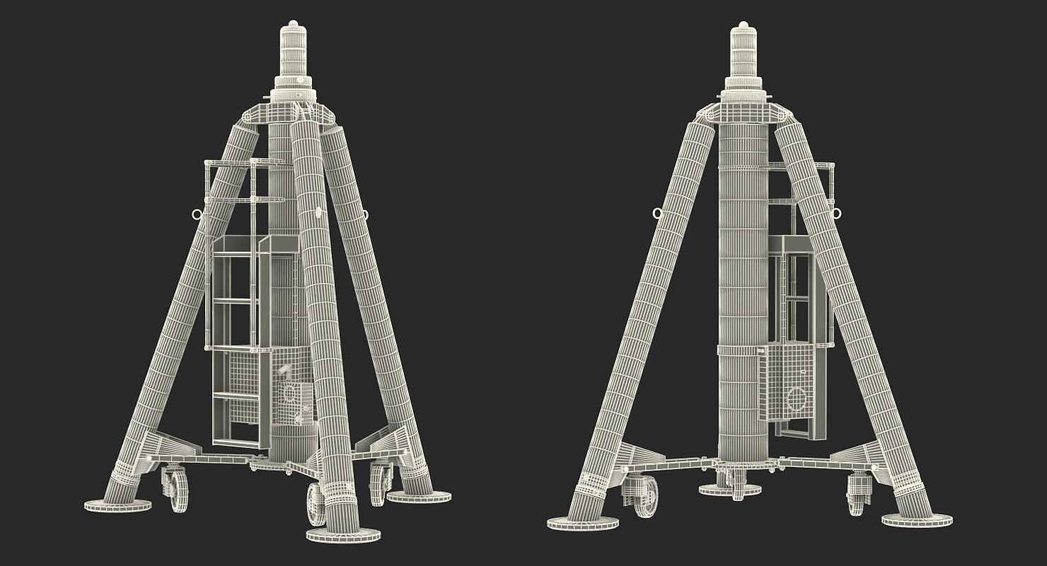 3D model Aircraft Tripod Jack