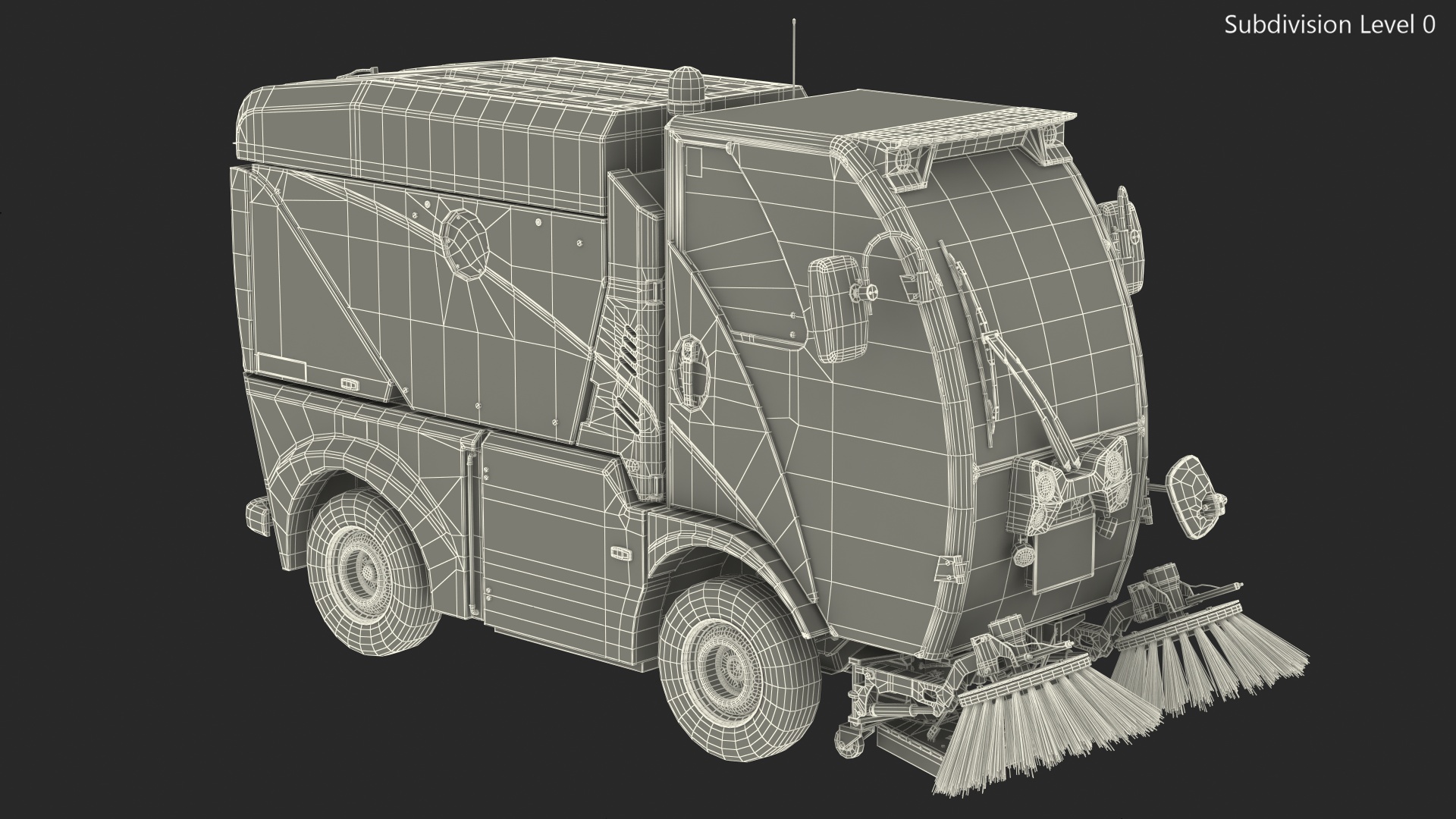 3D model Compact Road Sweeper