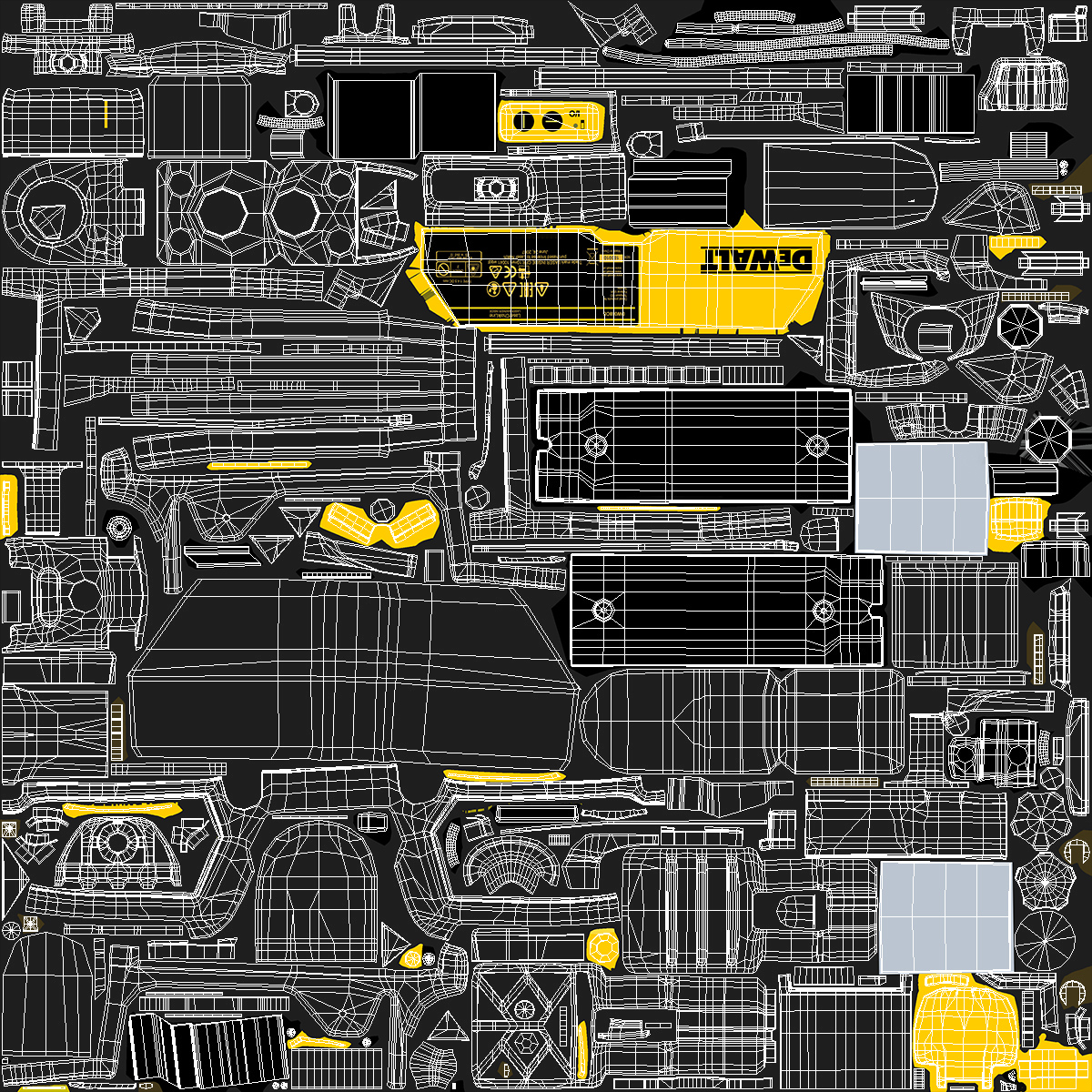 3D Dewalt DW088K Cross Line Laser Level