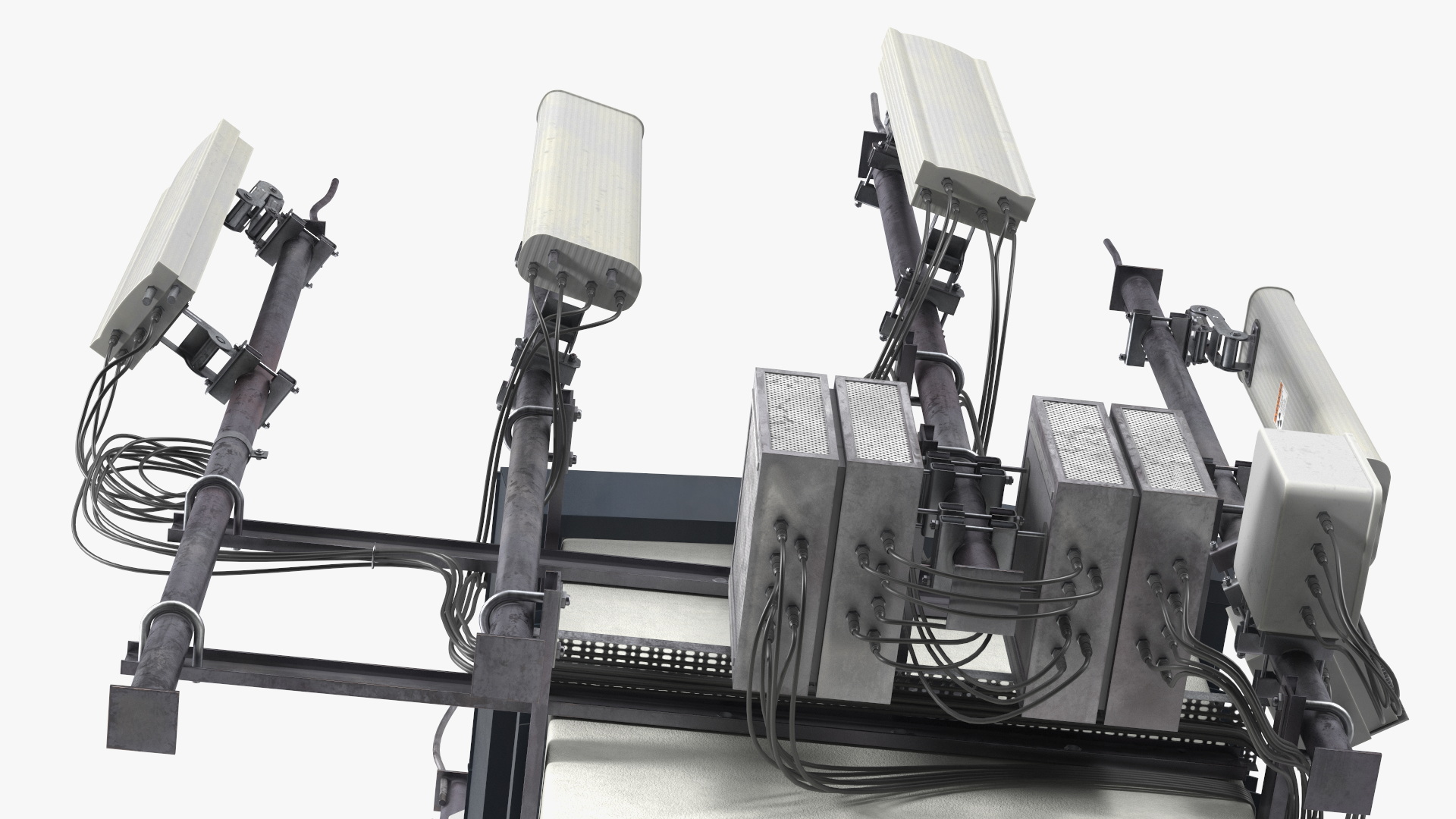 Rooftop Cellular Tower Transmitter 3D model