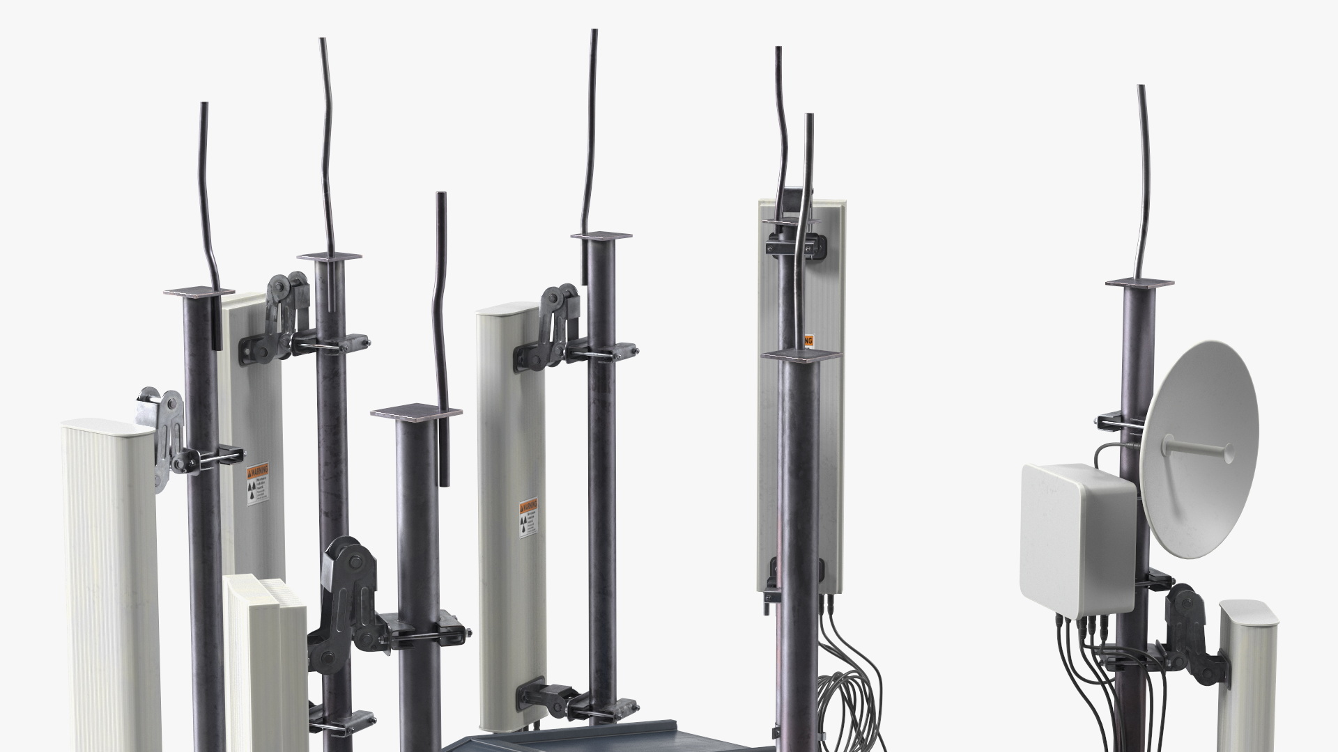 Rooftop Cellular Tower Transmitter 3D model
