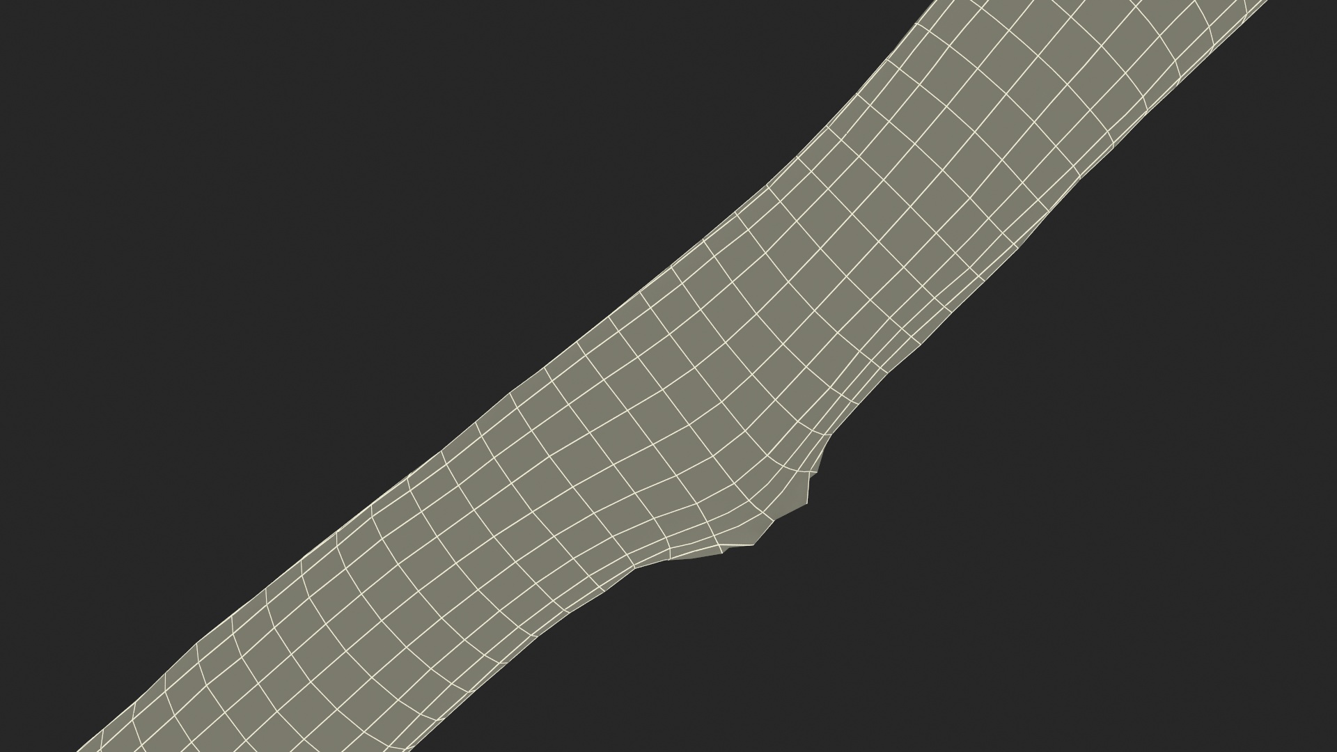 3D Birch Pole with White Bark