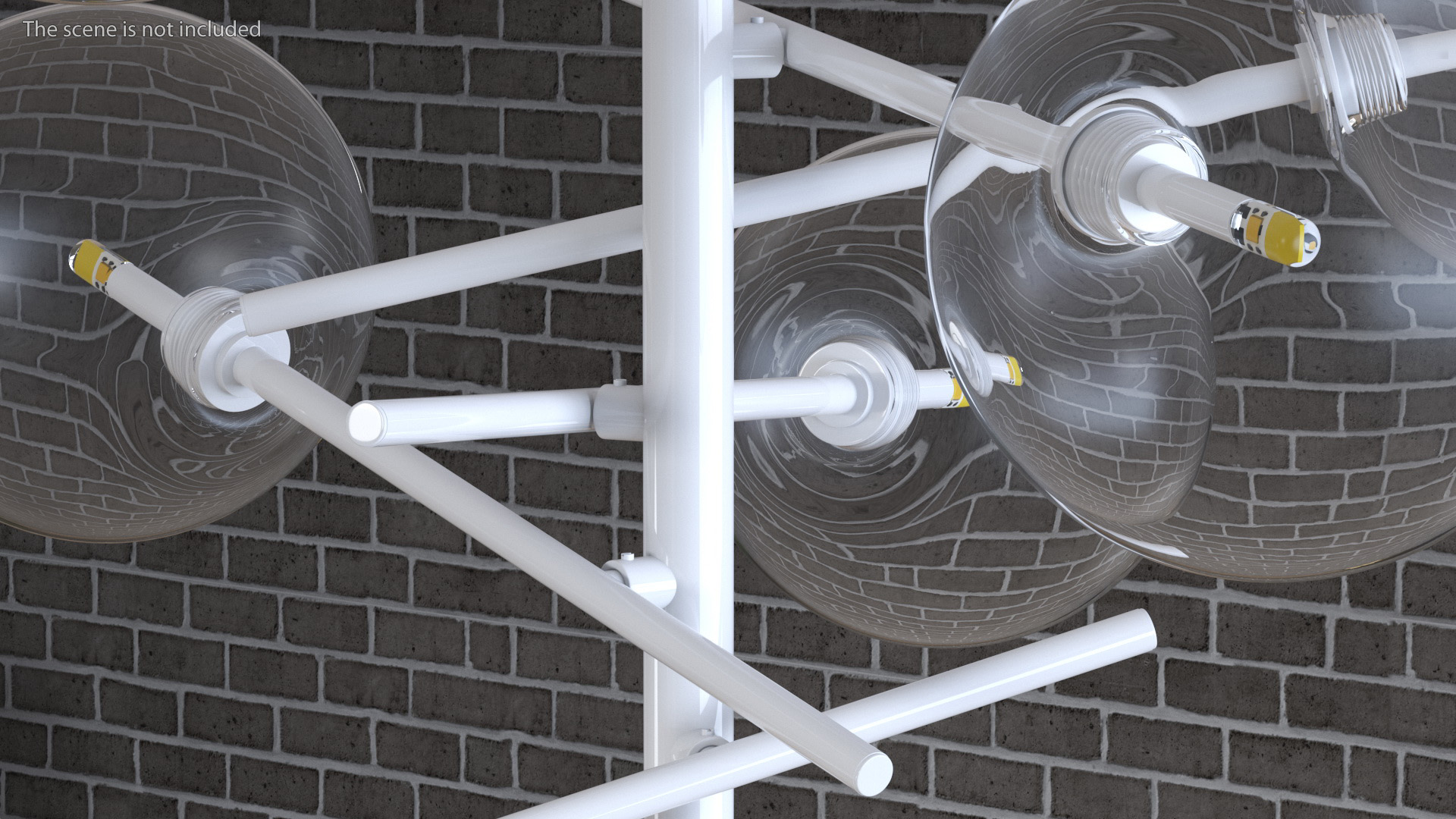 Kitchen Pendant Light White 3D