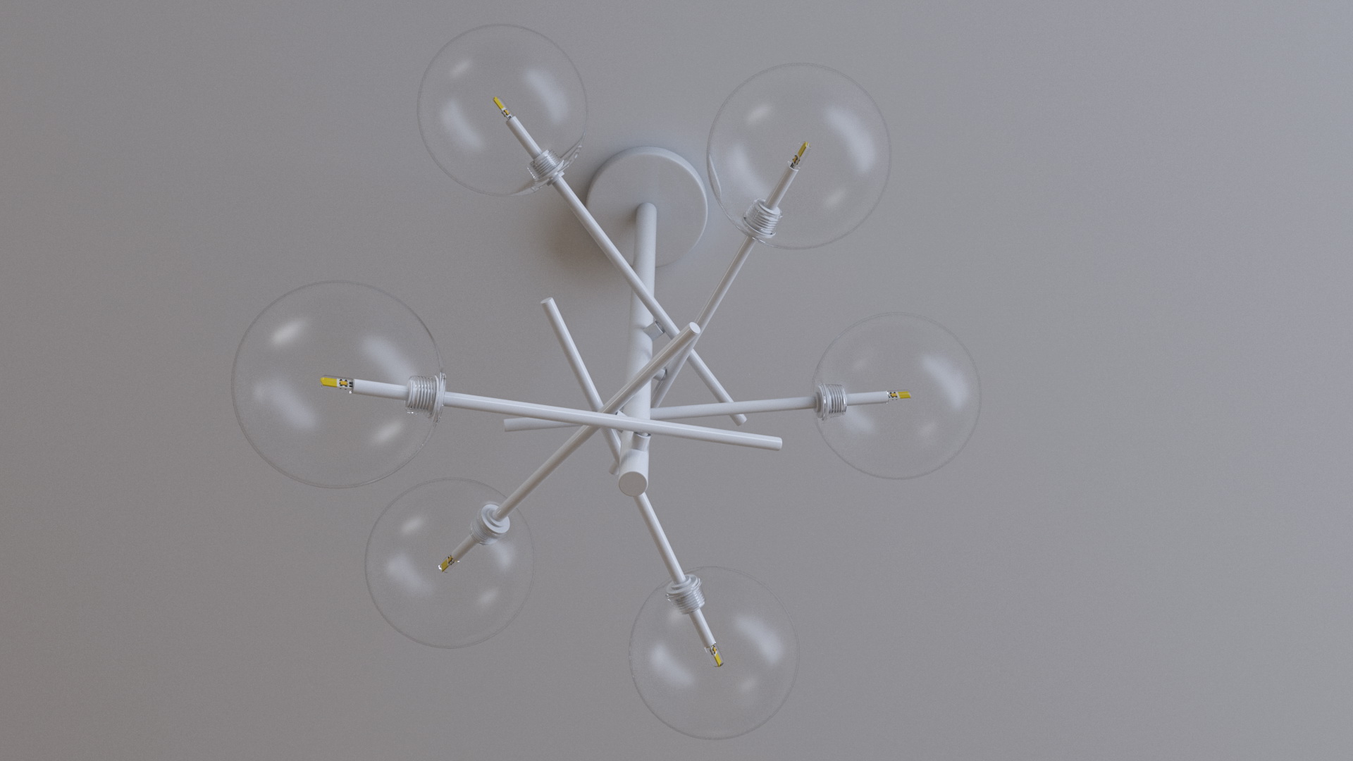 Kitchen Pendant Light White 3D