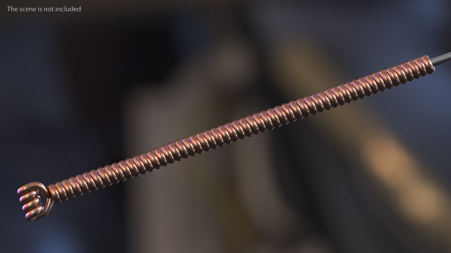3D model Middle Acupuncture Needle Gold