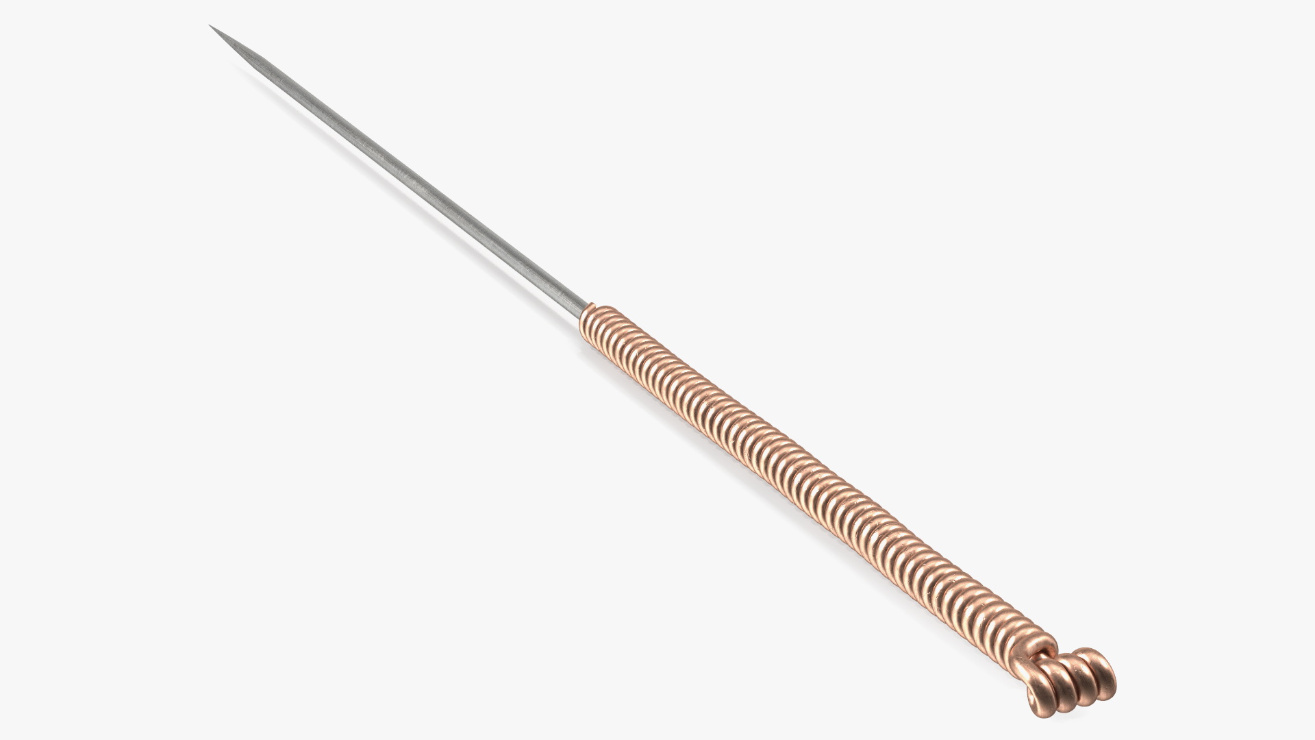 3D model Middle Acupuncture Needle Gold