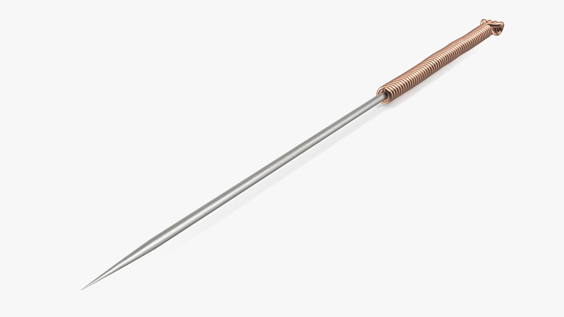3D model Middle Acupuncture Needle Gold