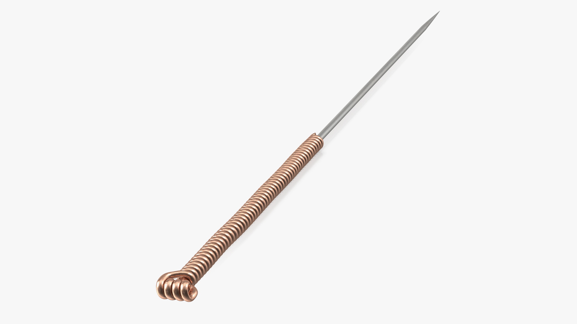 3D model Middle Acupuncture Needle Gold