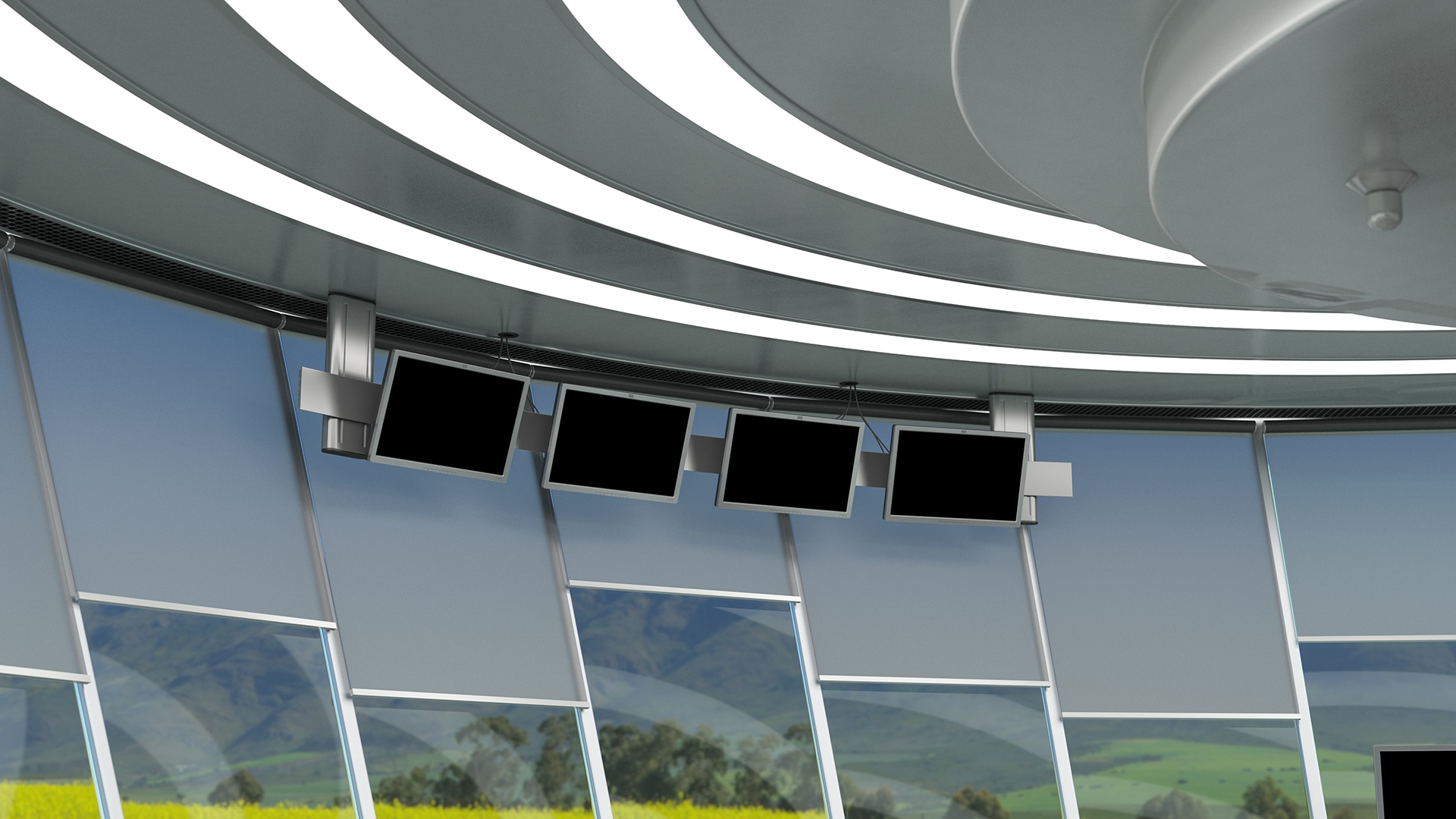 Air Traffic Control Tower with Simple Interior Generic 3D model