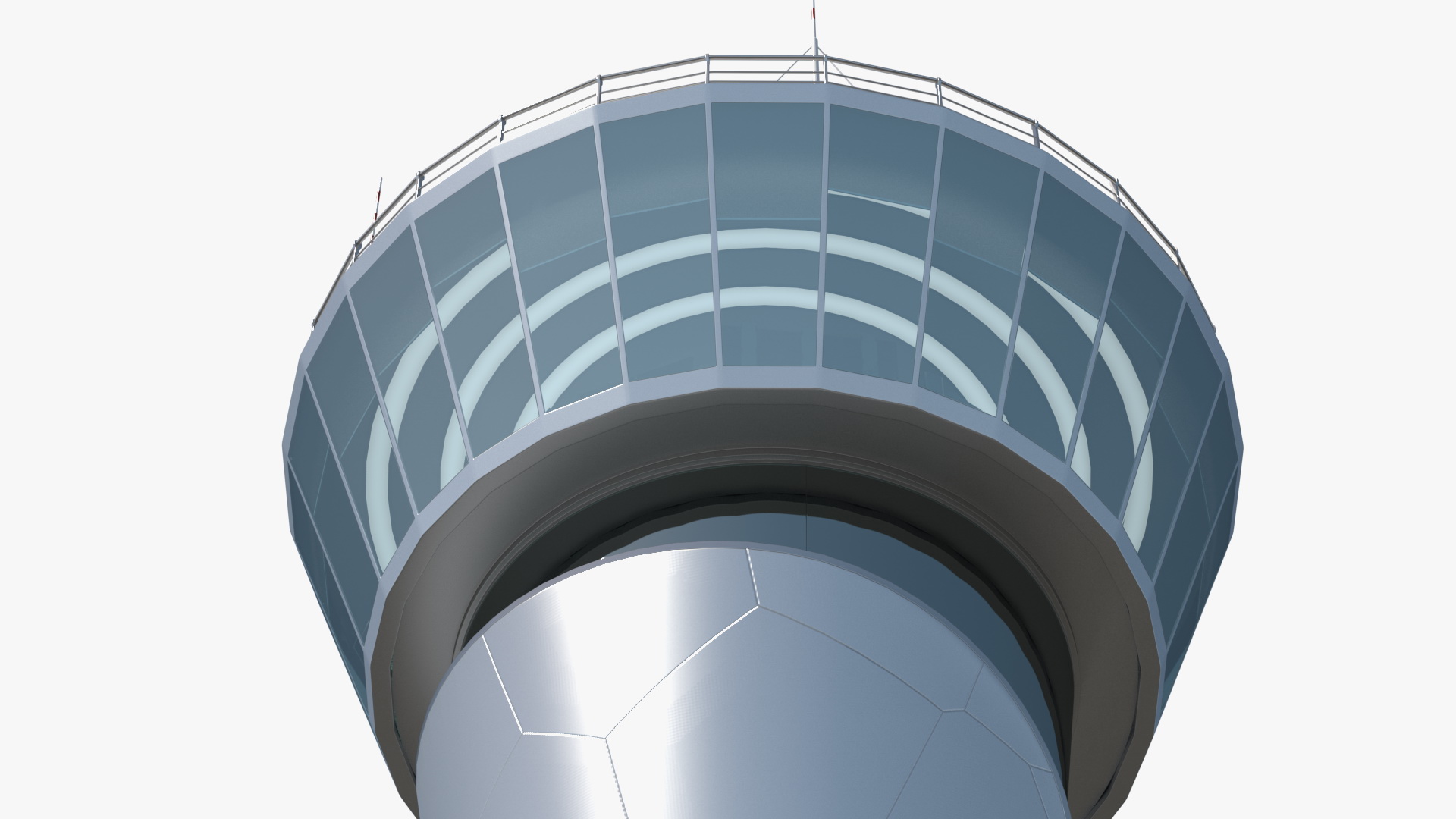 Air Traffic Control Tower with Simple Interior Generic 3D model